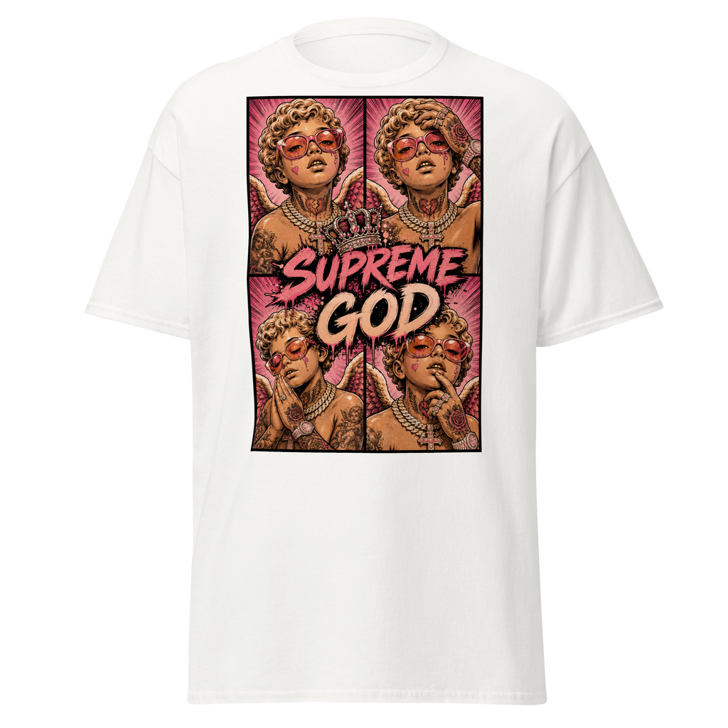 Supreme God Angel Collage Tee - White
