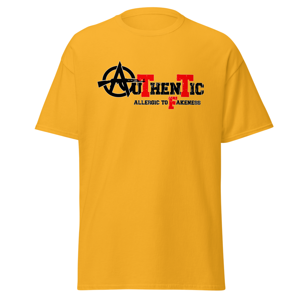 Supreme God Authentic Allergic to Fakeness Tee - Gold