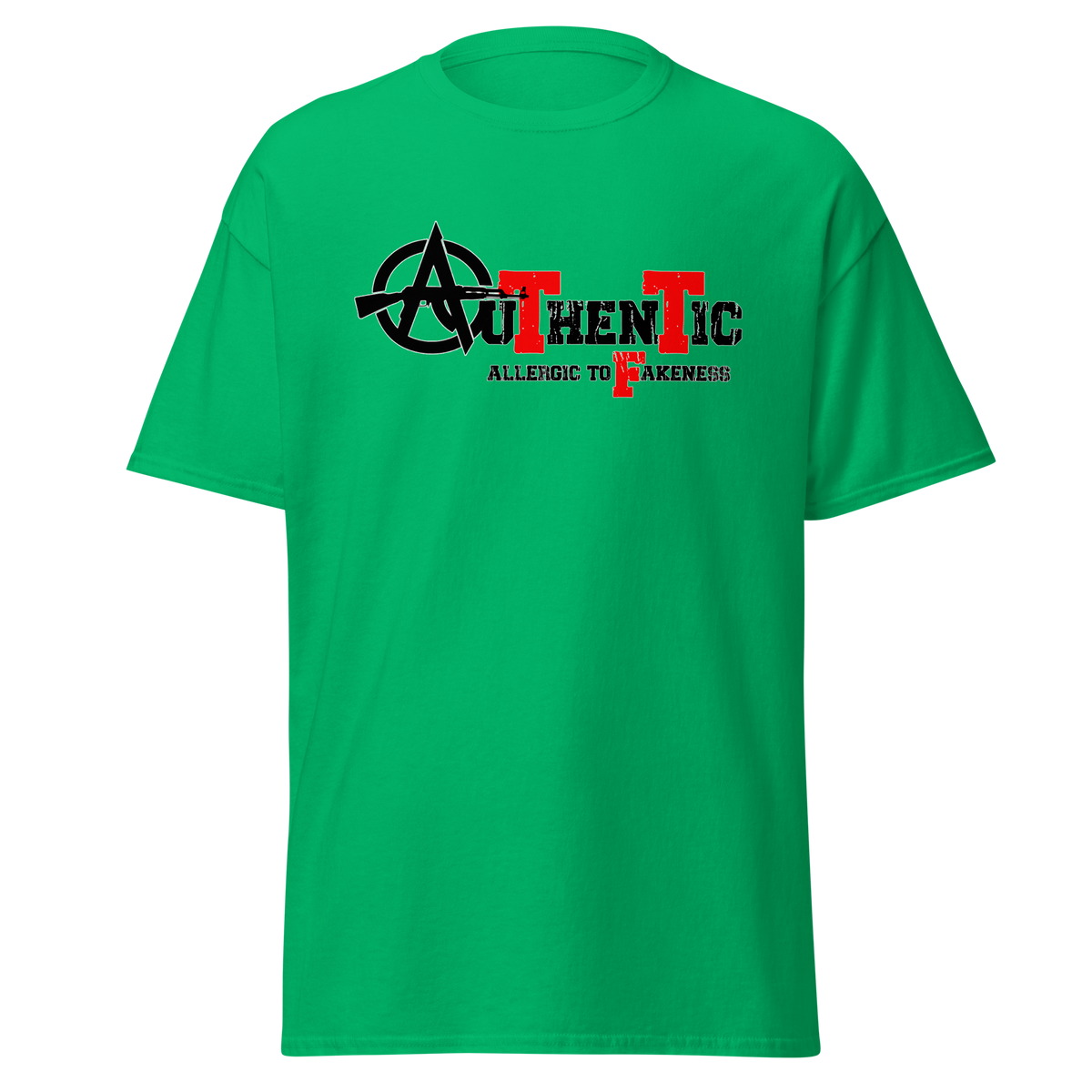 Supreme God Authentic Allergic to Fakeness Tee - Irish Green