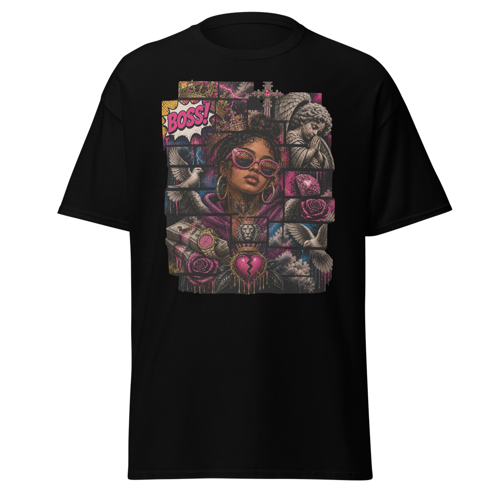 Supreme God Boss Energy Collage Tee - Black