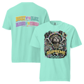 SUPREME GOD Built By The Block Graphic Tee chalky mint front and back mockup