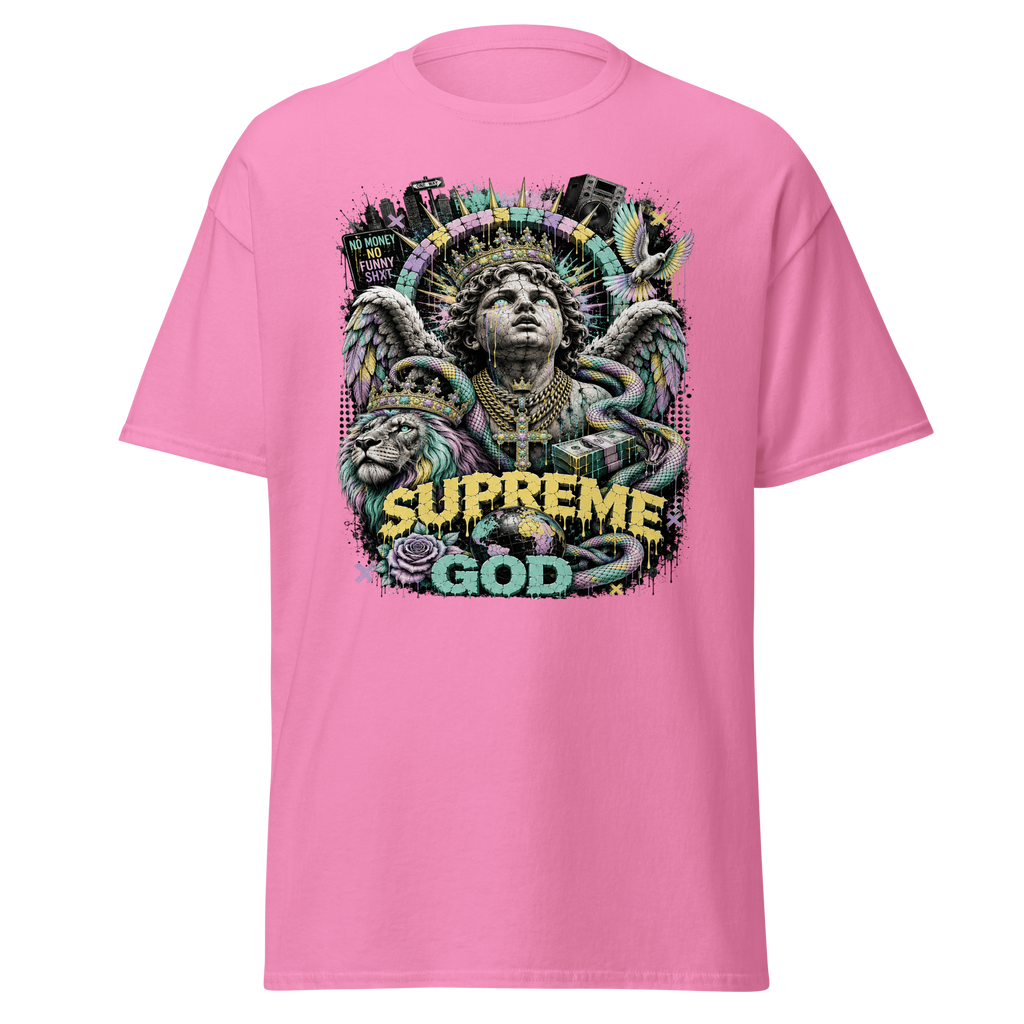Supreme God Crowned Angel Tee - Azalea