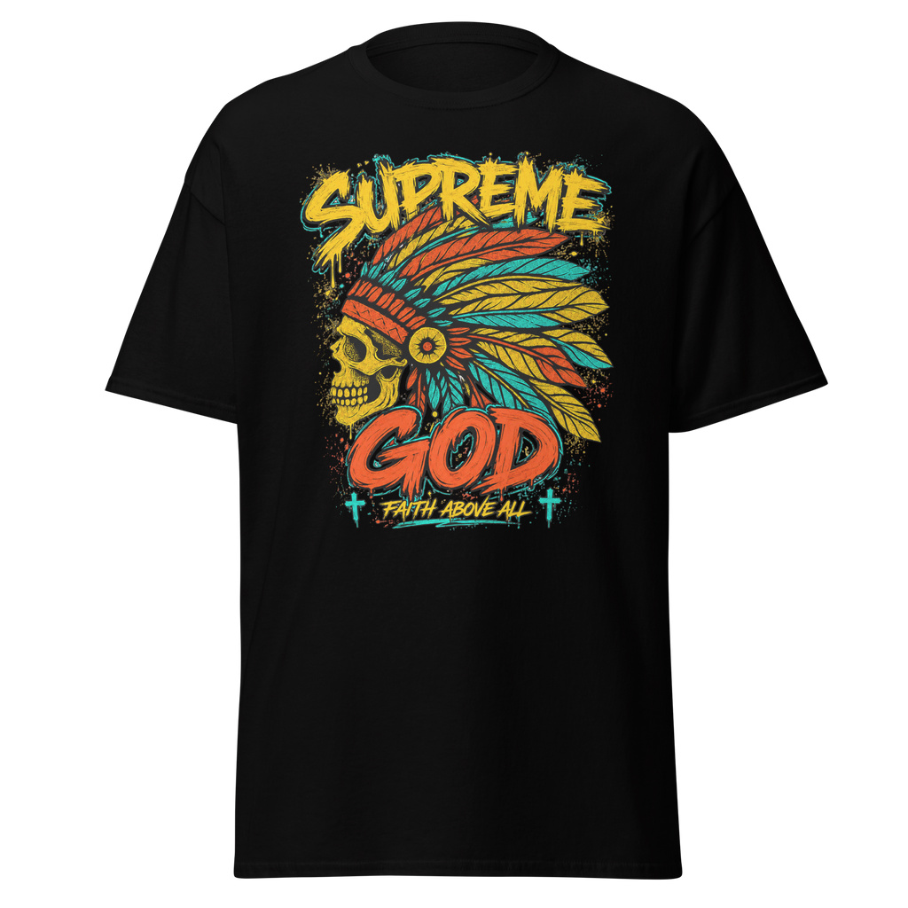 Supreme God Faith Above All Tee - Black