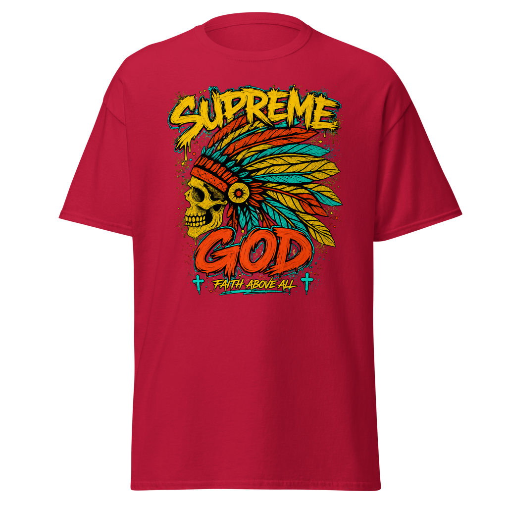 Supreme God Faith Above All Tee - Cardinal