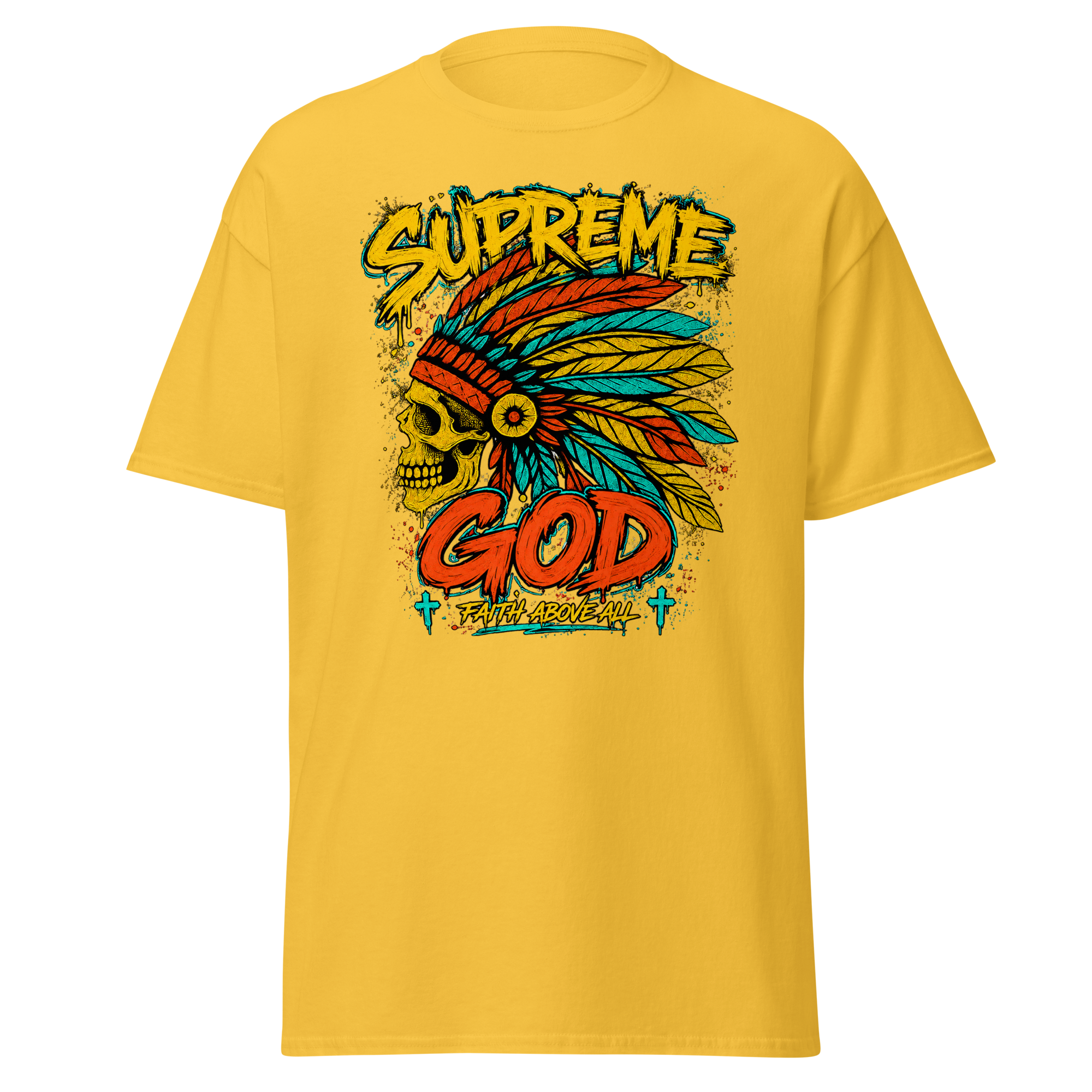 Supreme God Faith Above All Tee - Daisy