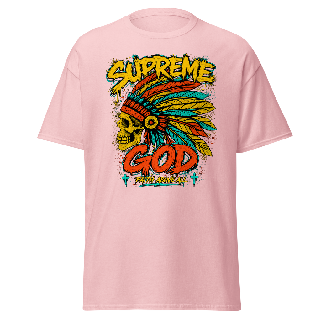 Supreme God Faith Above All Tee - Light Pink