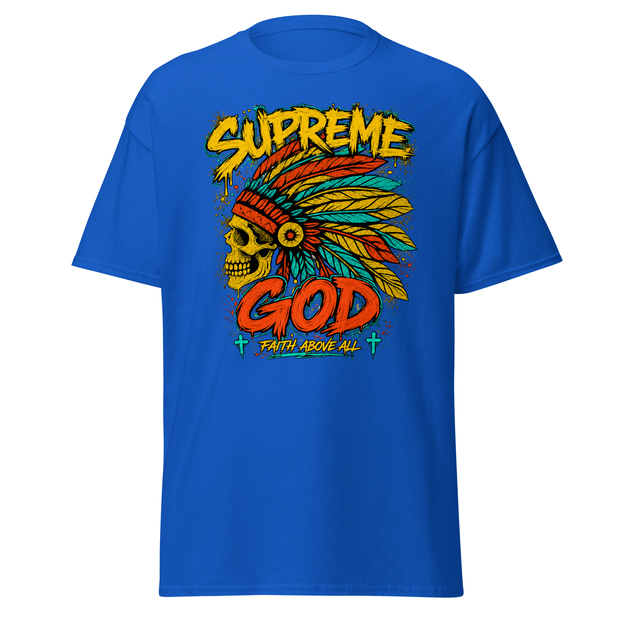 Supreme God Faith Above All Tee - Royal