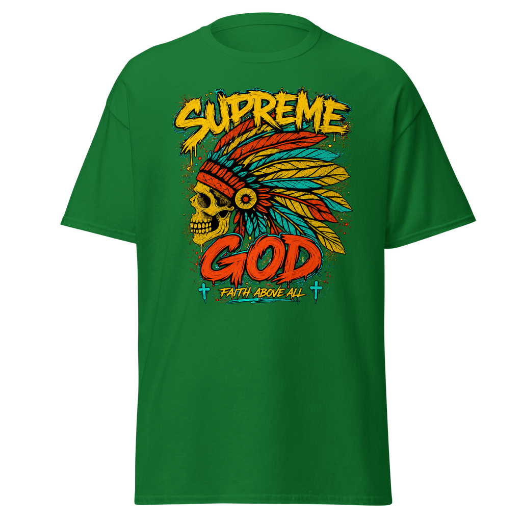 Supreme God Faith Above All Tee - Turf Green