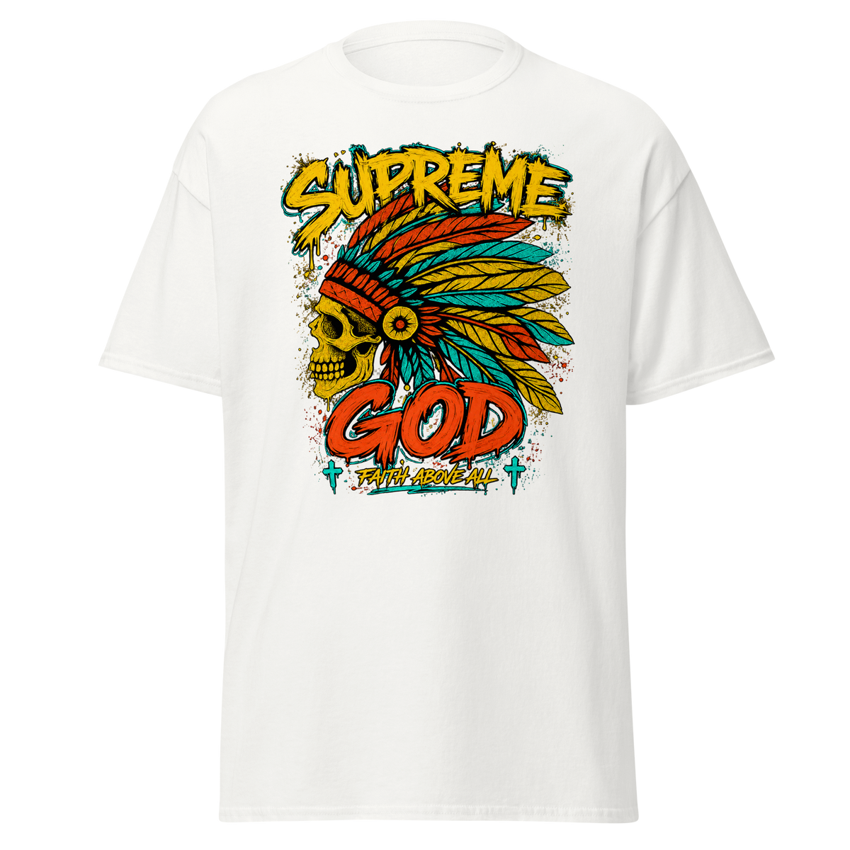 Supreme God Faith Above All Tee - White