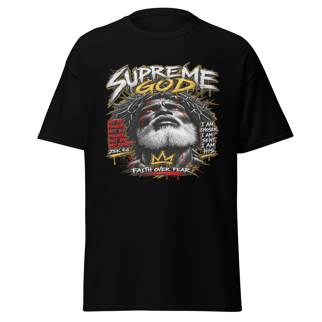 Supreme God Faith Over Fear Tee - Black