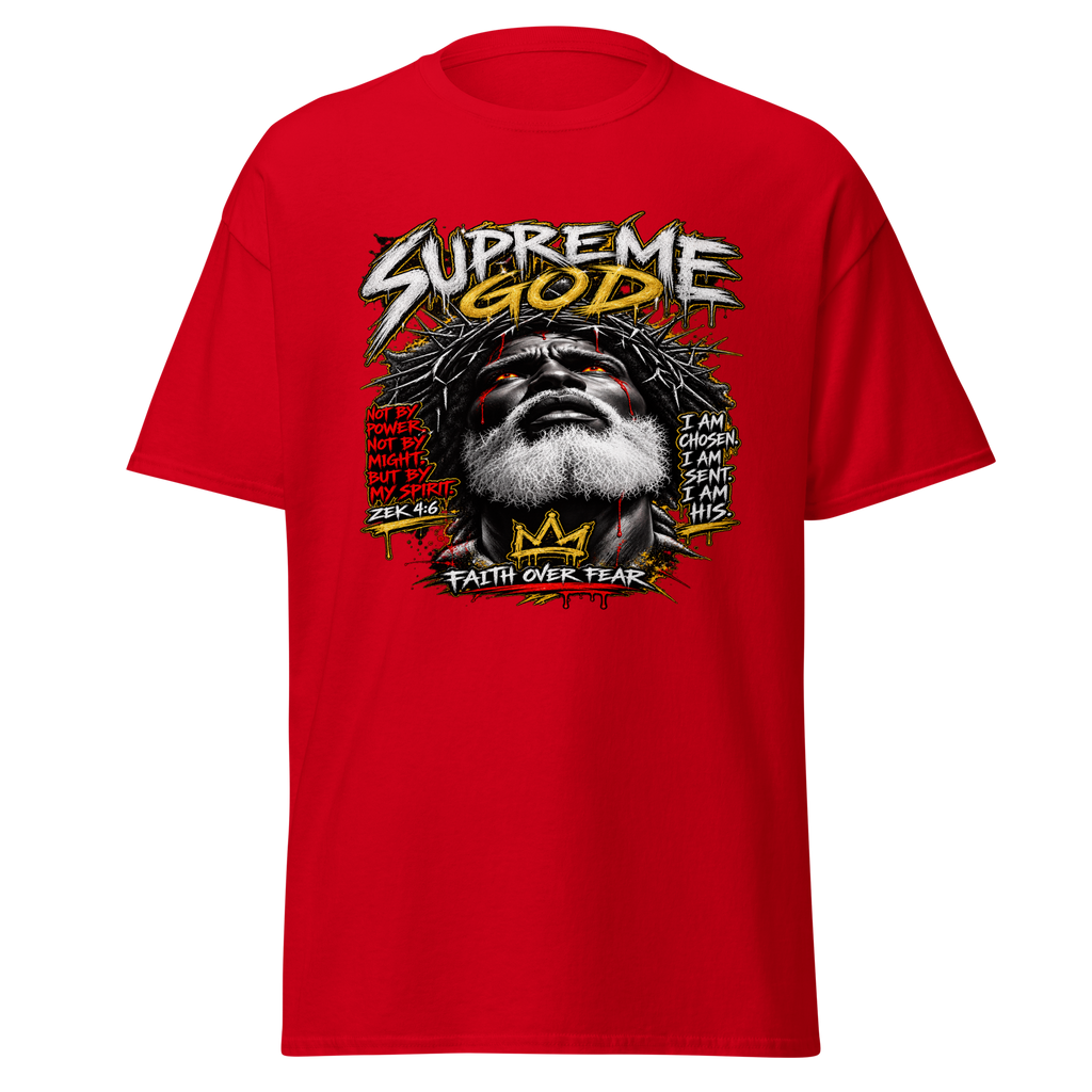 Supreme God Faith Over Fear Tee - Red