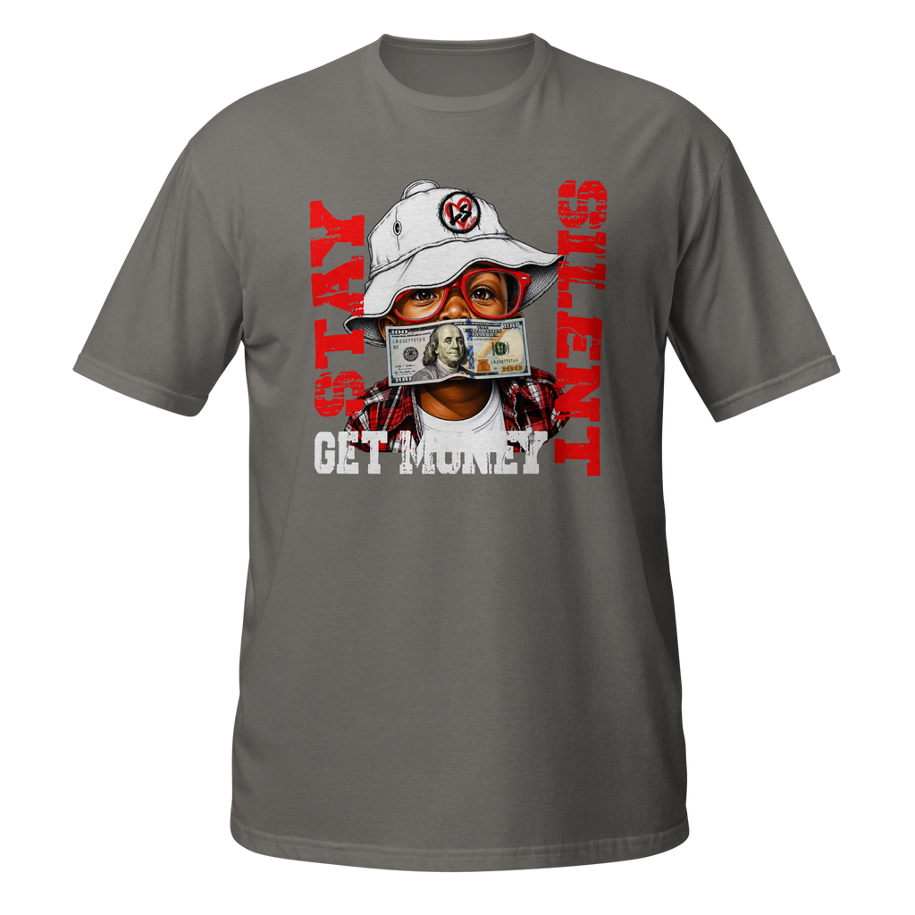SUPREME GOD Get Money Graphic Tee charcoal front