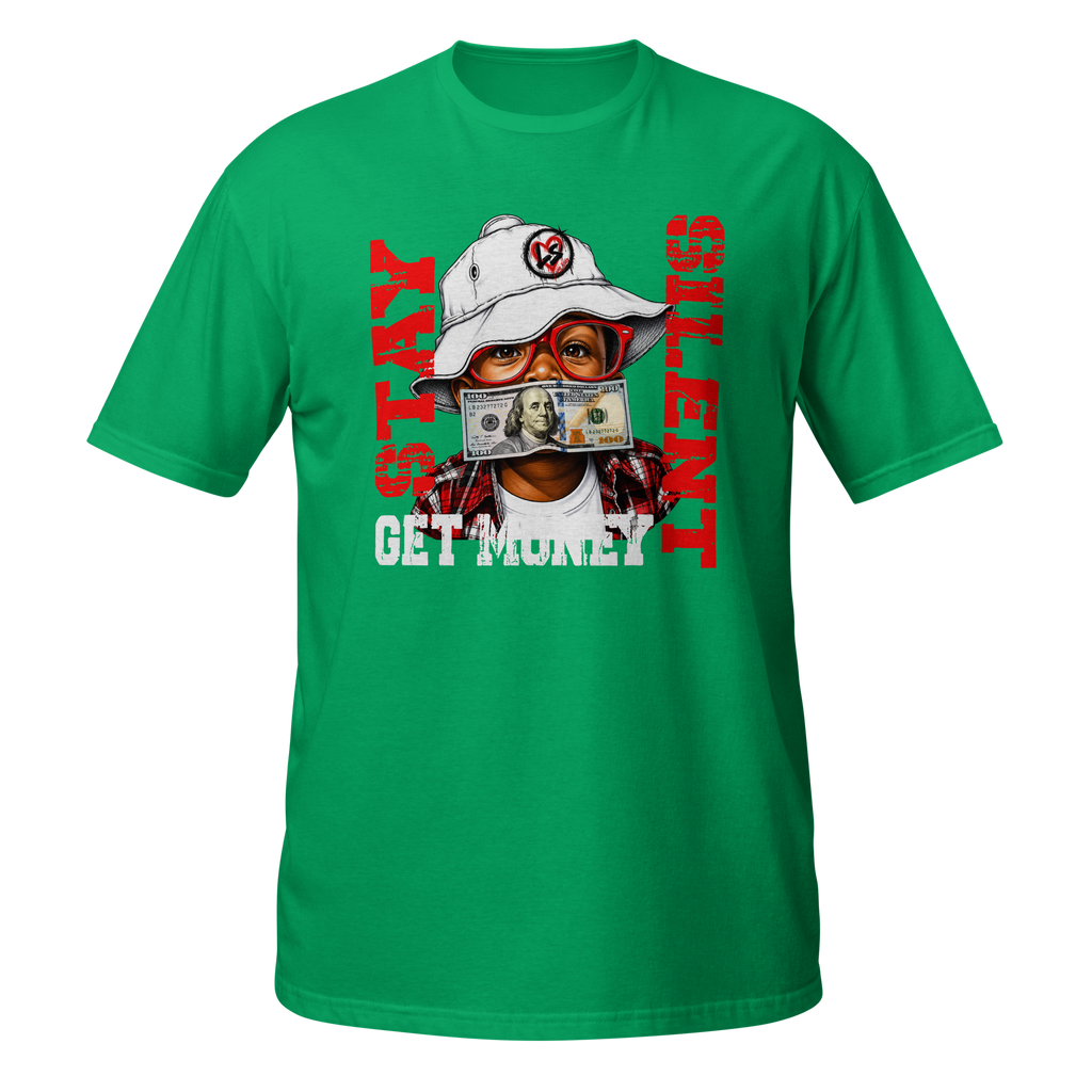 SUPREME GOD Get Money Graphic Tee Irish Green front