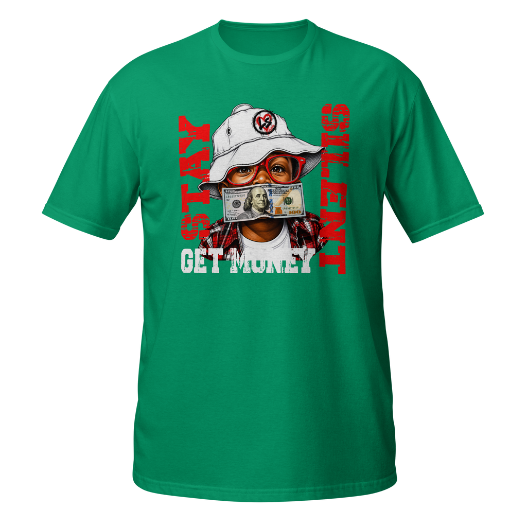 SUPREME GOD Get Money Graphic Tee Kelly Green front