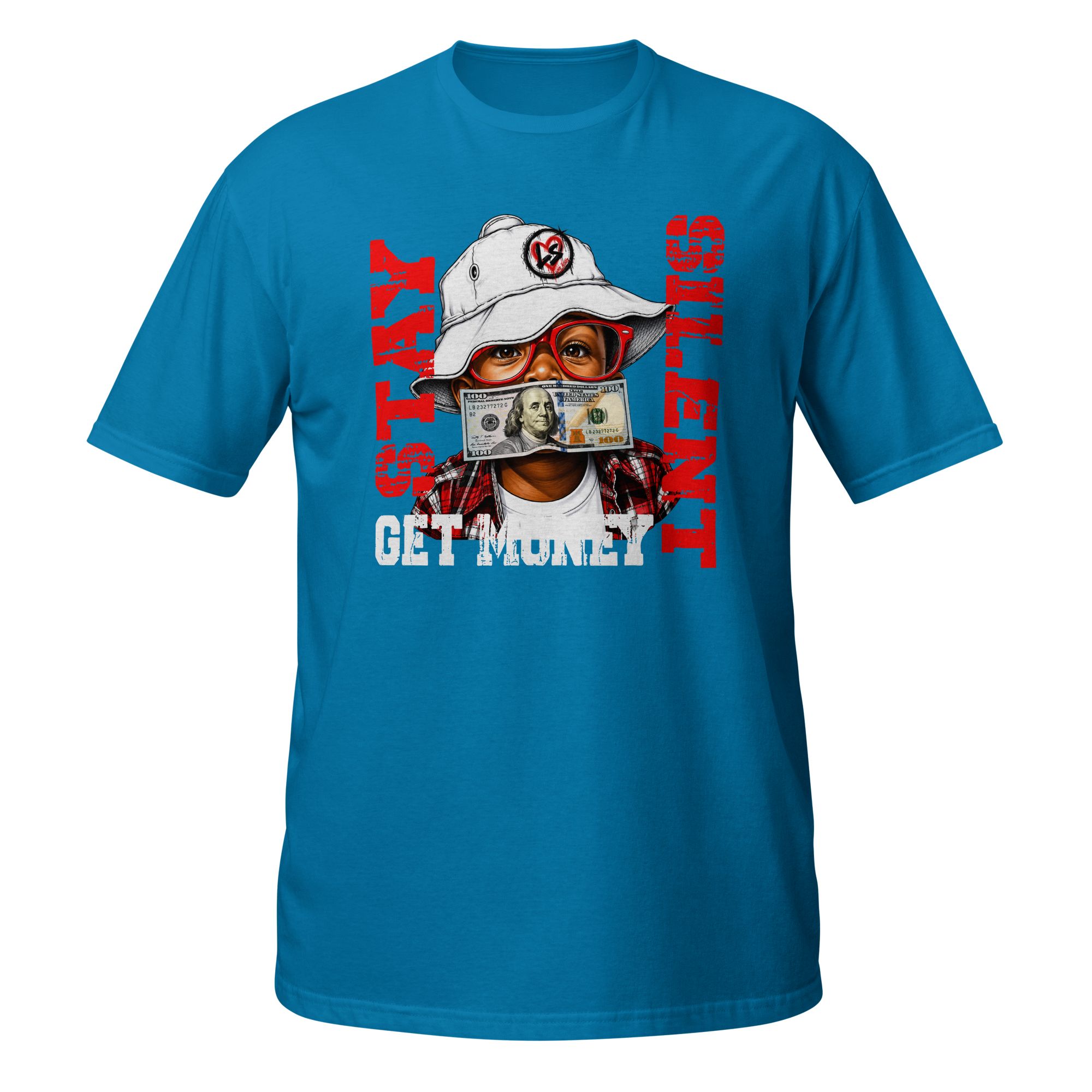 SUPREME GOD Get Money Graphic Tee Sapphire front