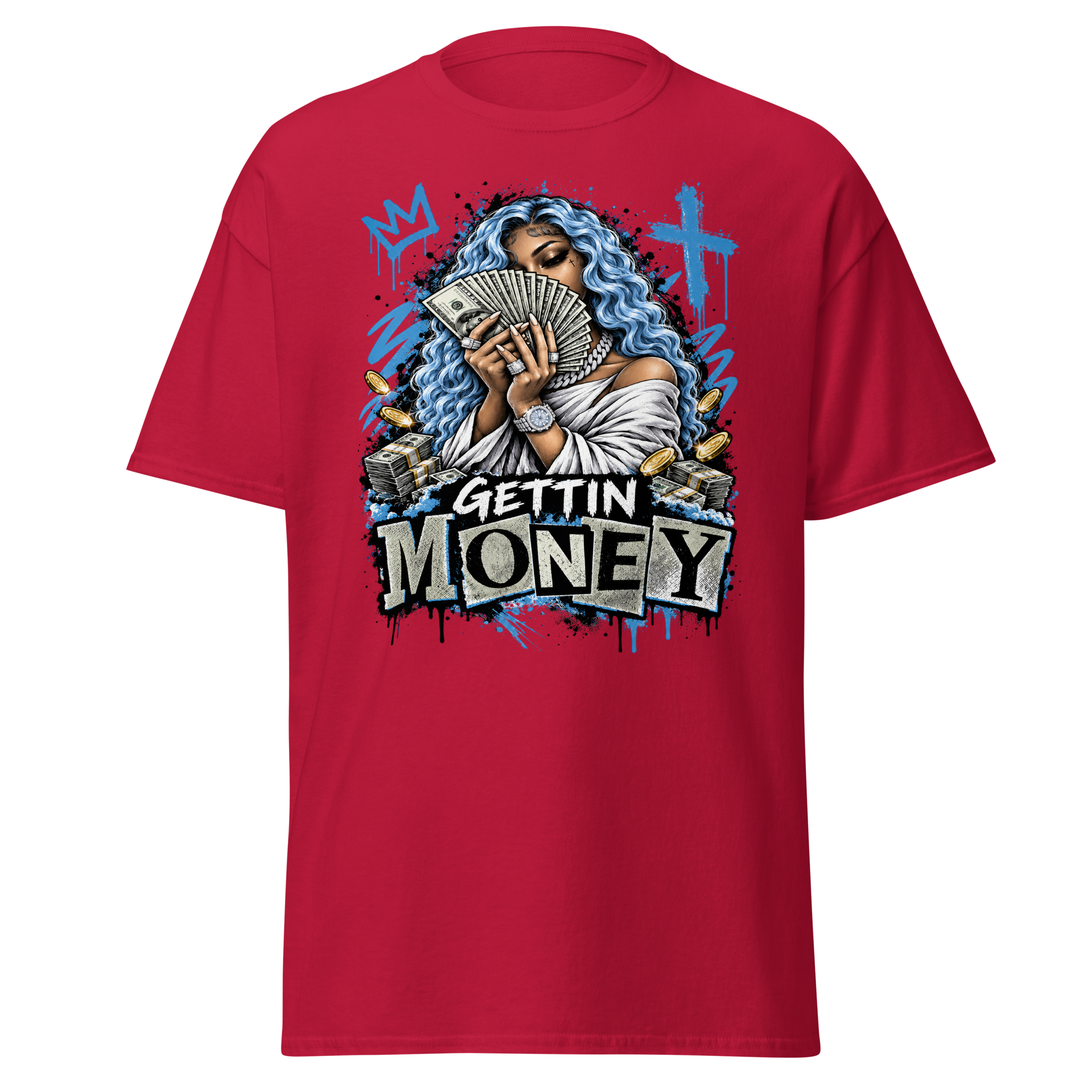 Supreme God Gettin Money Tee - Cardinal