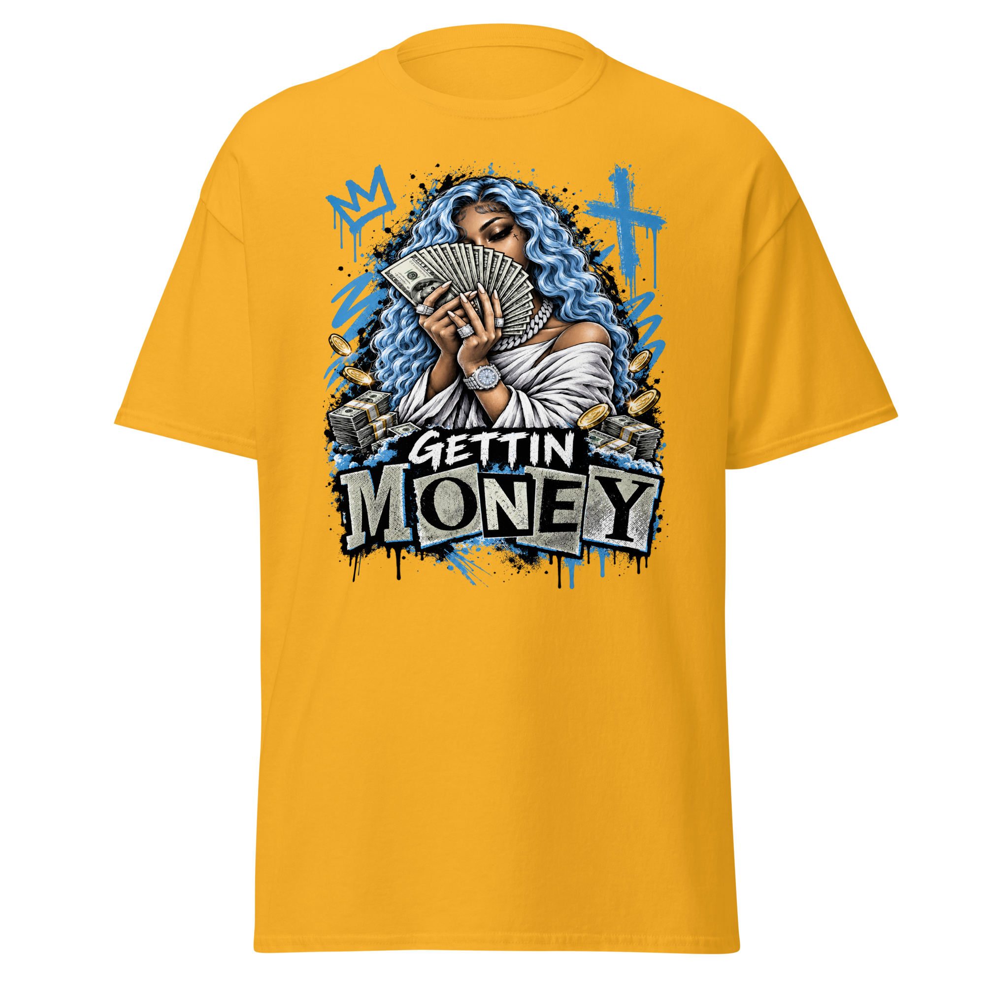 Supreme God Gettin Money Tee - Gold