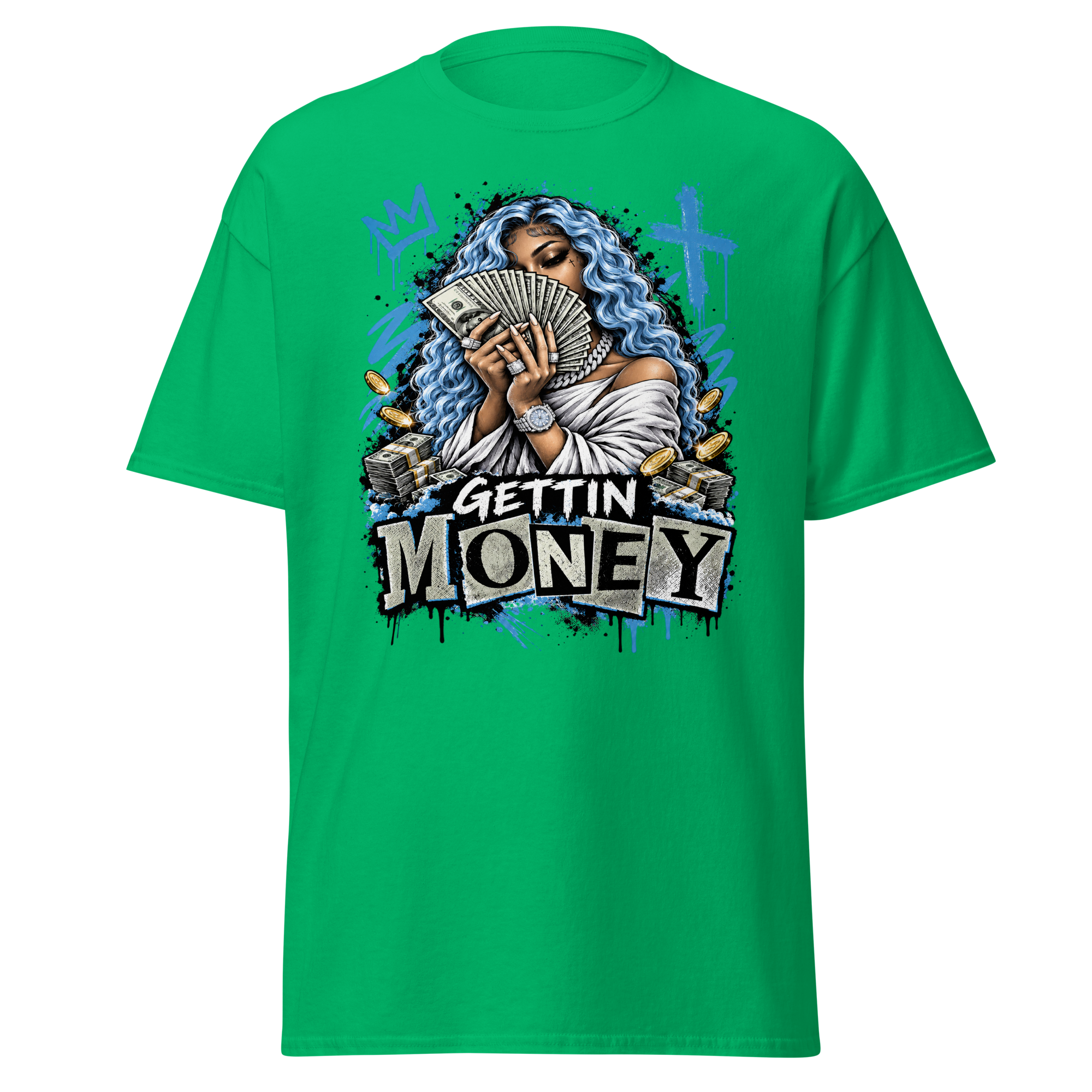 Supreme God Gettin Money Tee - Irish Green
