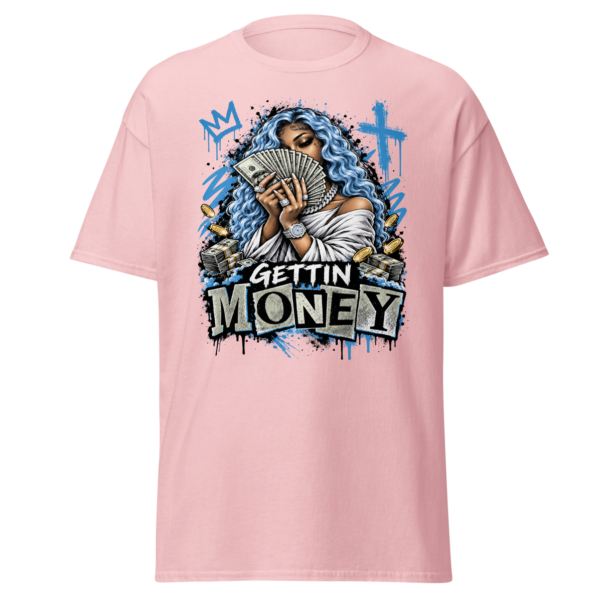 Supreme God Gettin Money Tee - Light Pink