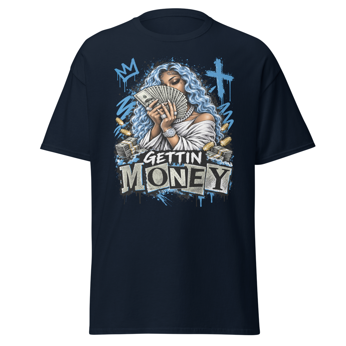 Supreme God Gettin Money Tee - Navy