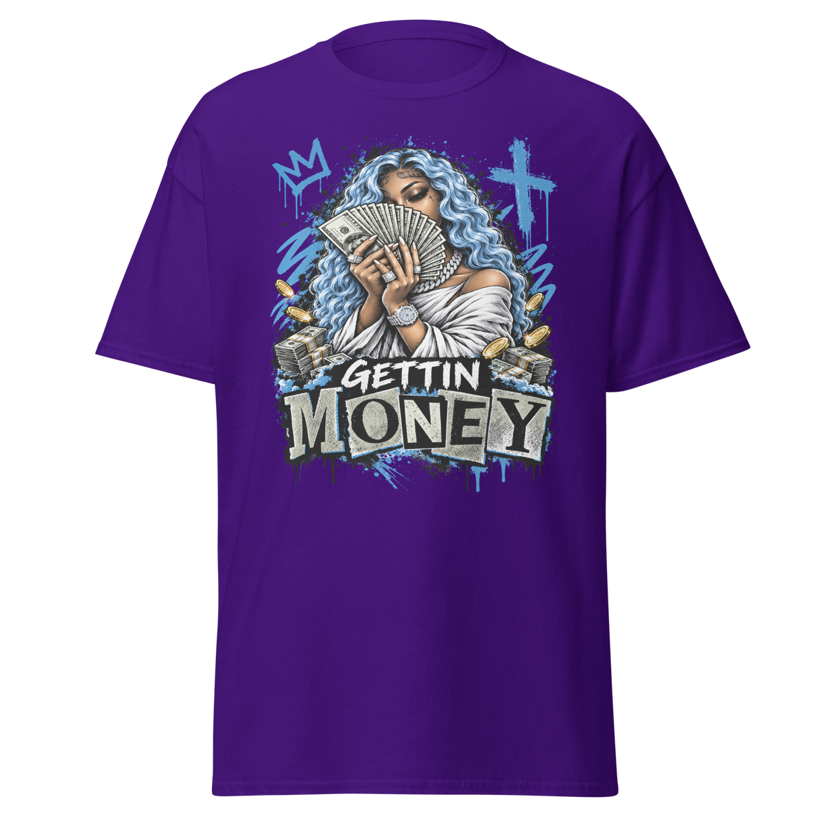 Supreme God Gettin Money Tee - Purple