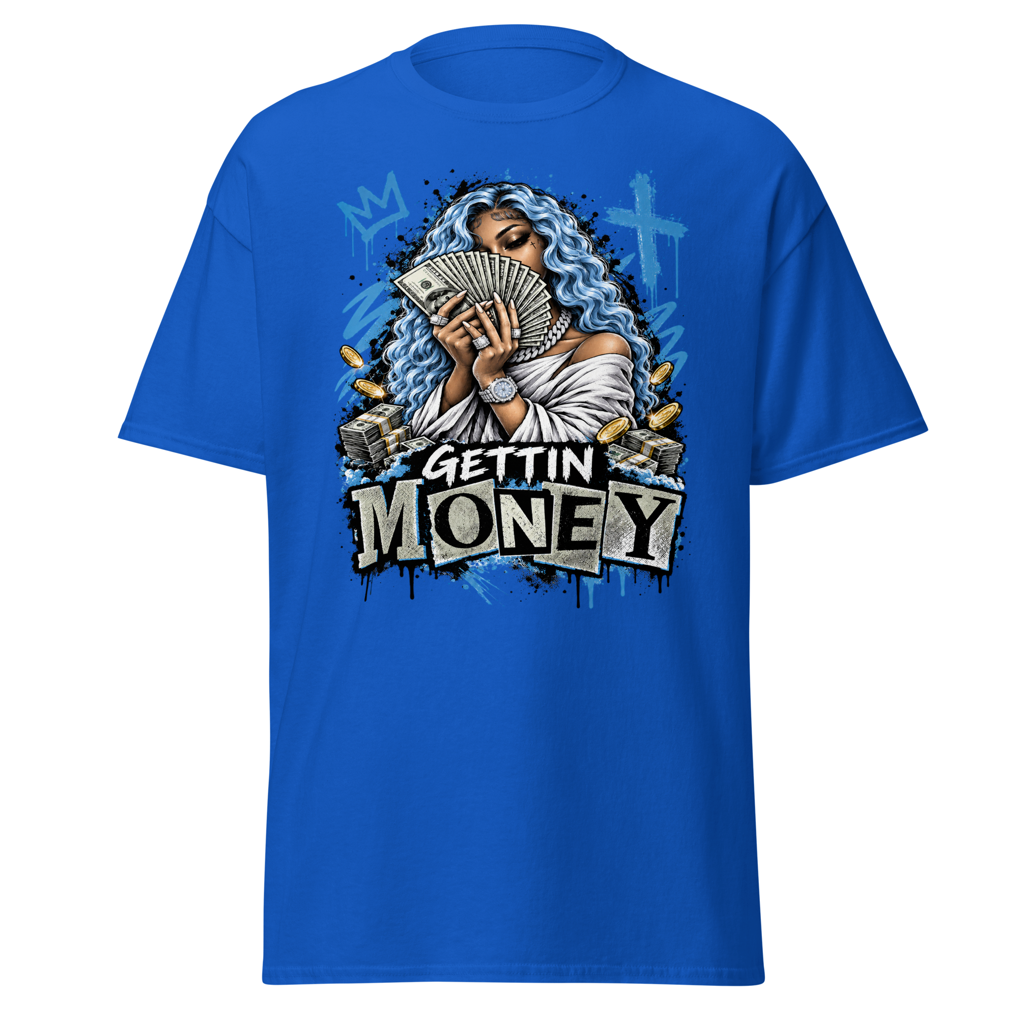 Supreme God Gettin Money Tee - Royal