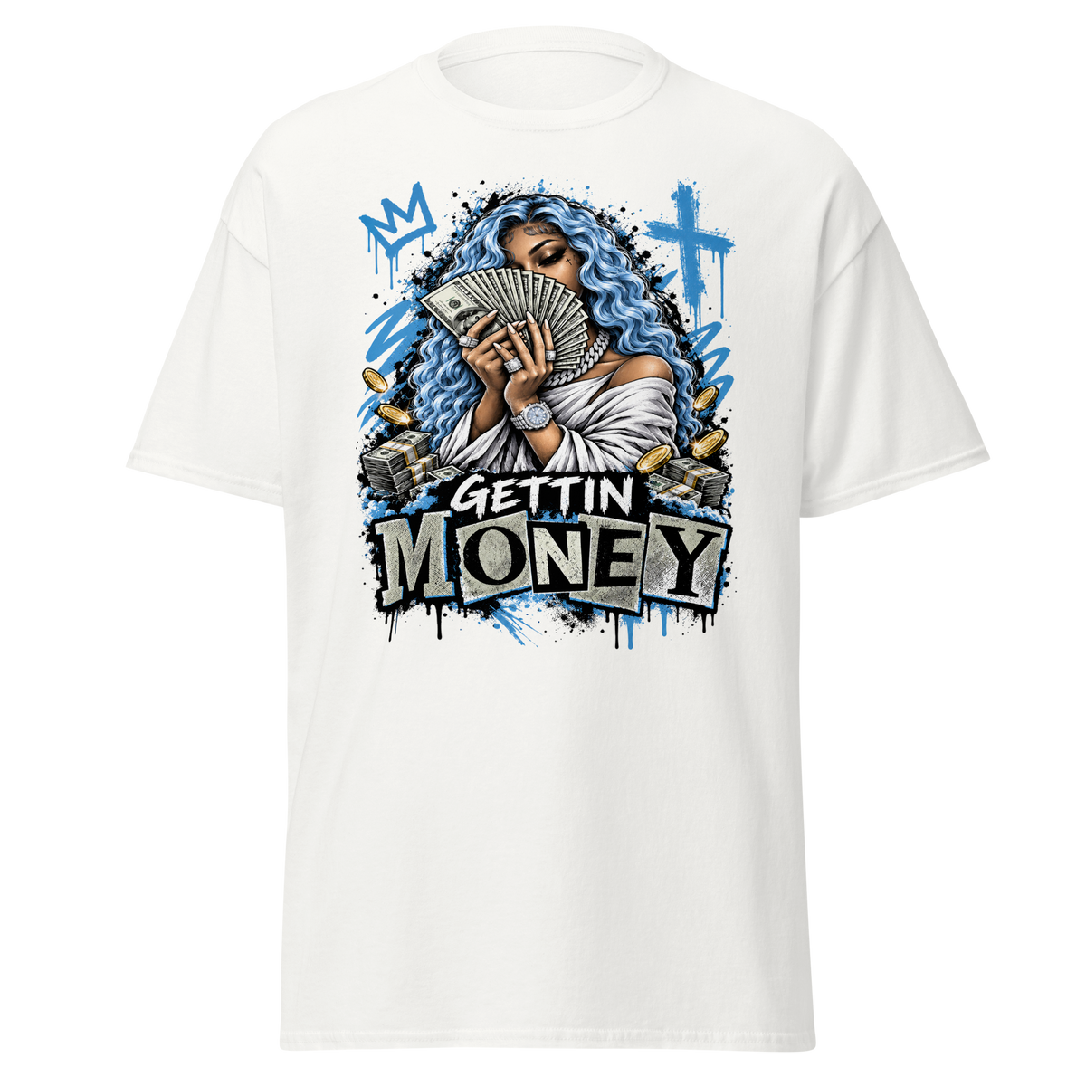 Supreme God Gettin Money Tee - White