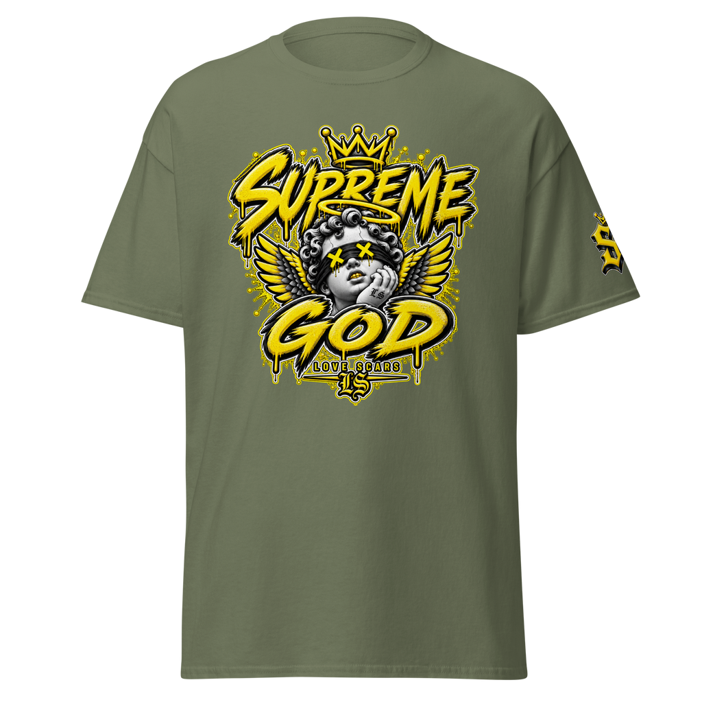 SUPREME GOD - CROWNED ANGEL - Military Green
