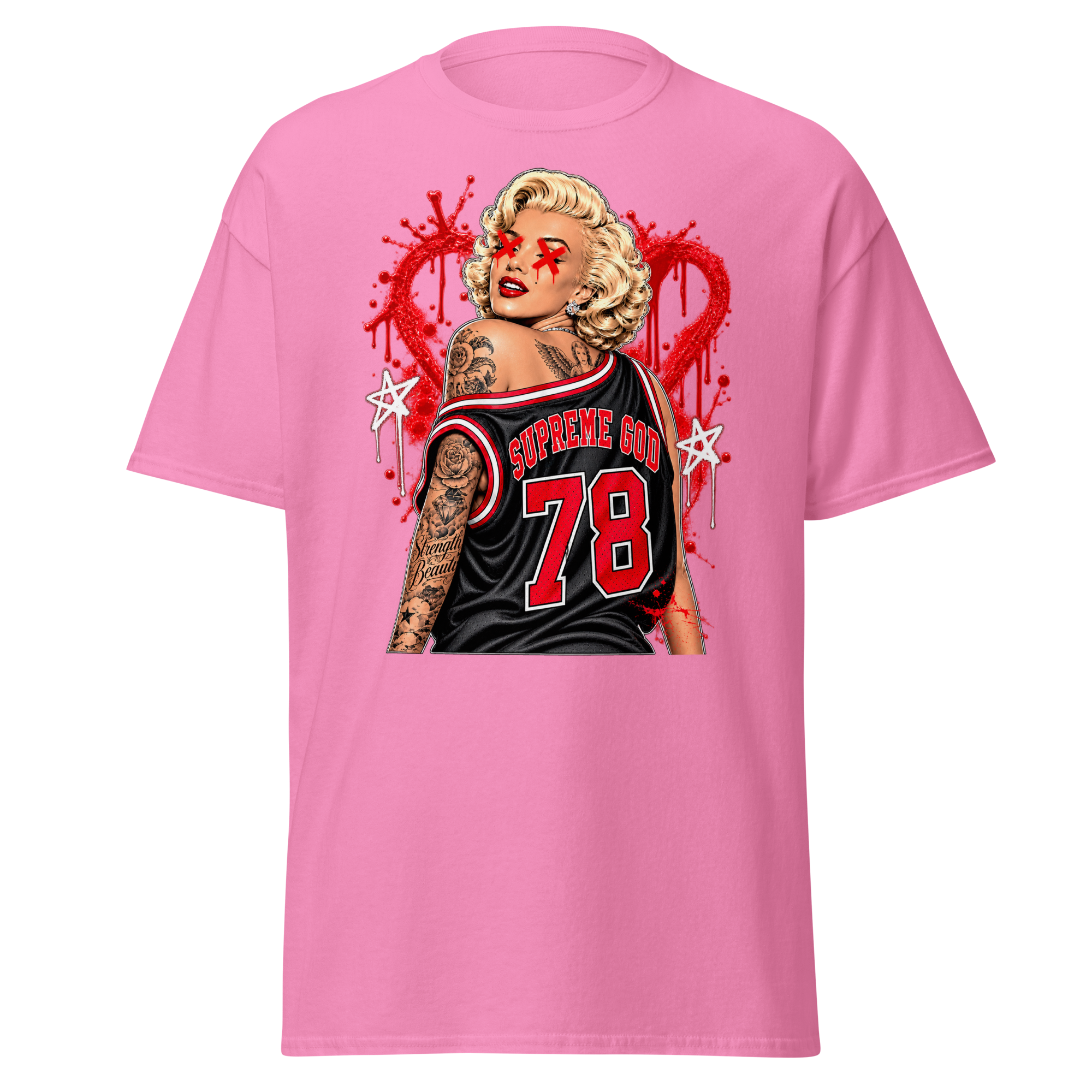 Supreme God 78 Love Scars Tee - Azalea