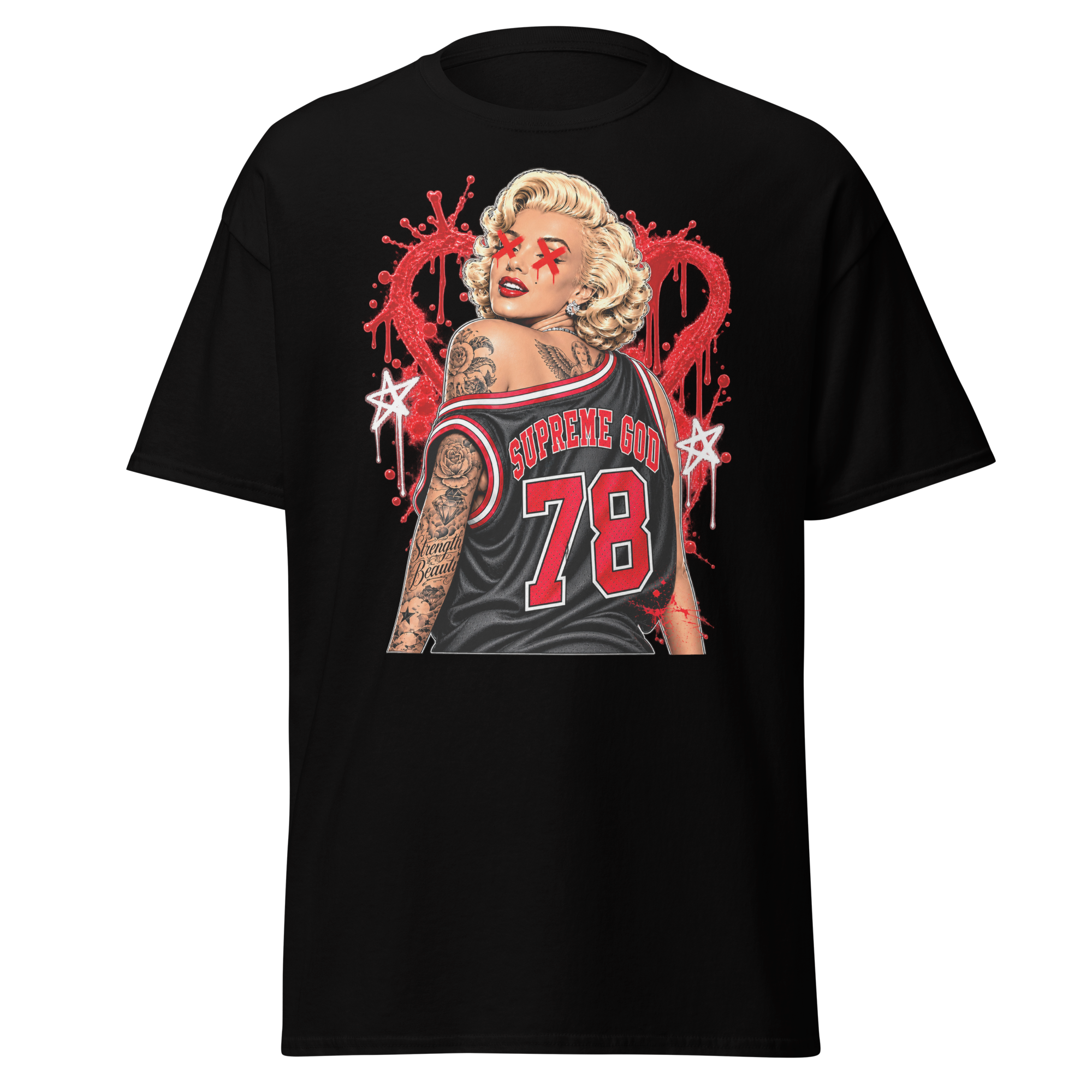 Supreme God 78 Love Scars Tee - Black