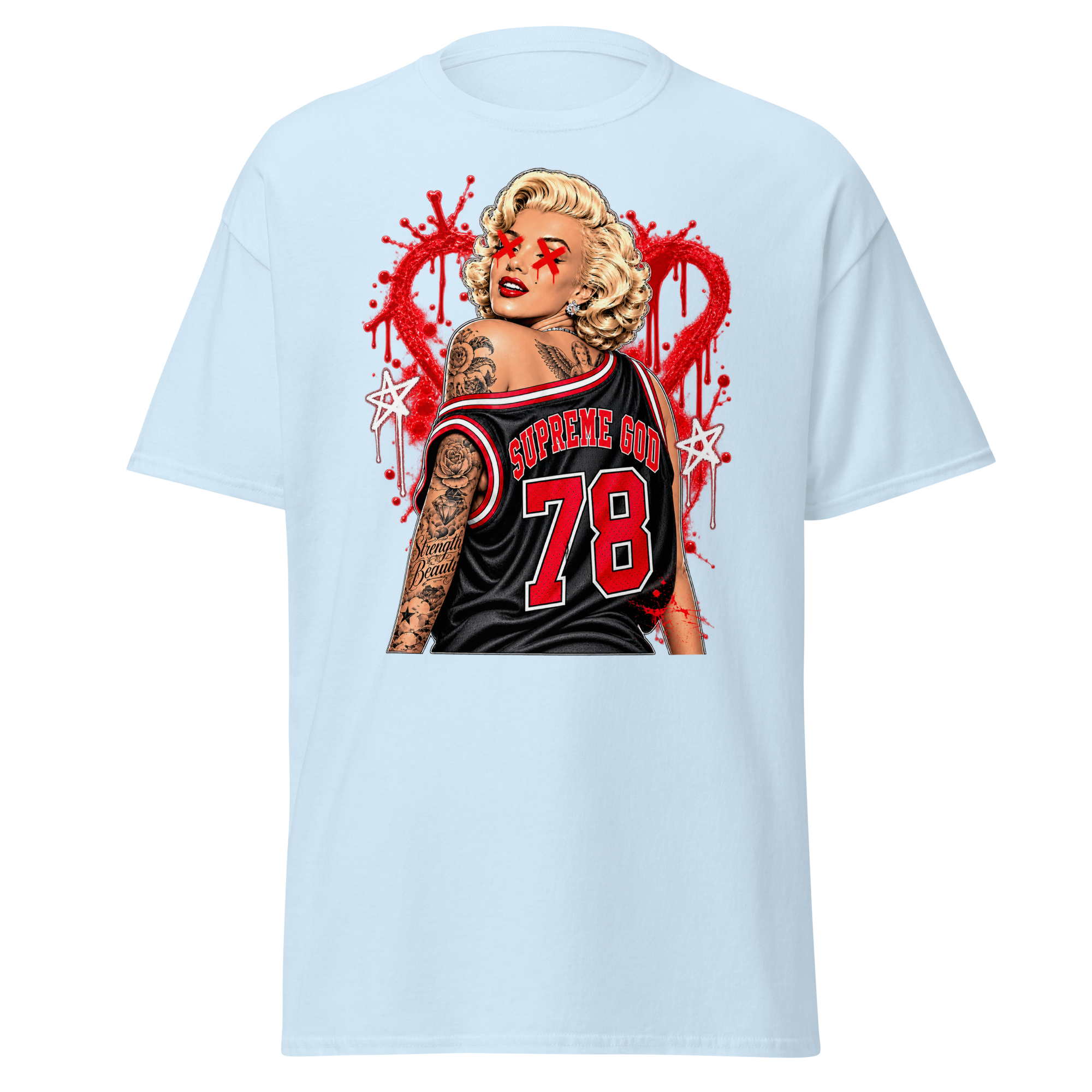 Supreme God 78 Love Scars Tee - Light Blue