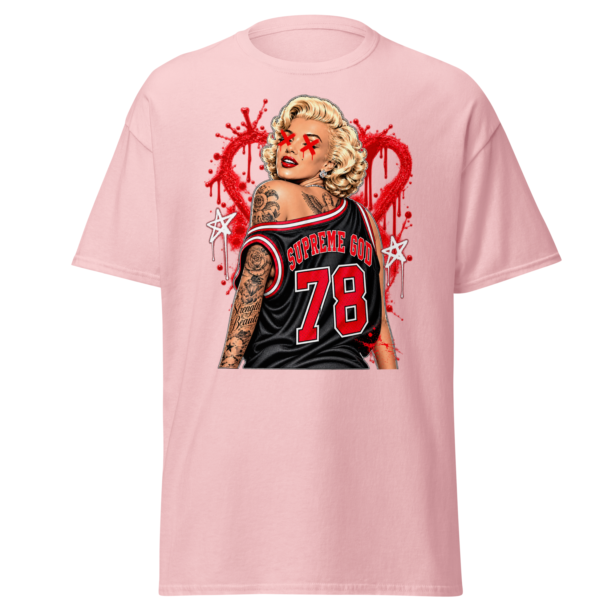Supreme God 78 Love Scars Tee - Light Pink
