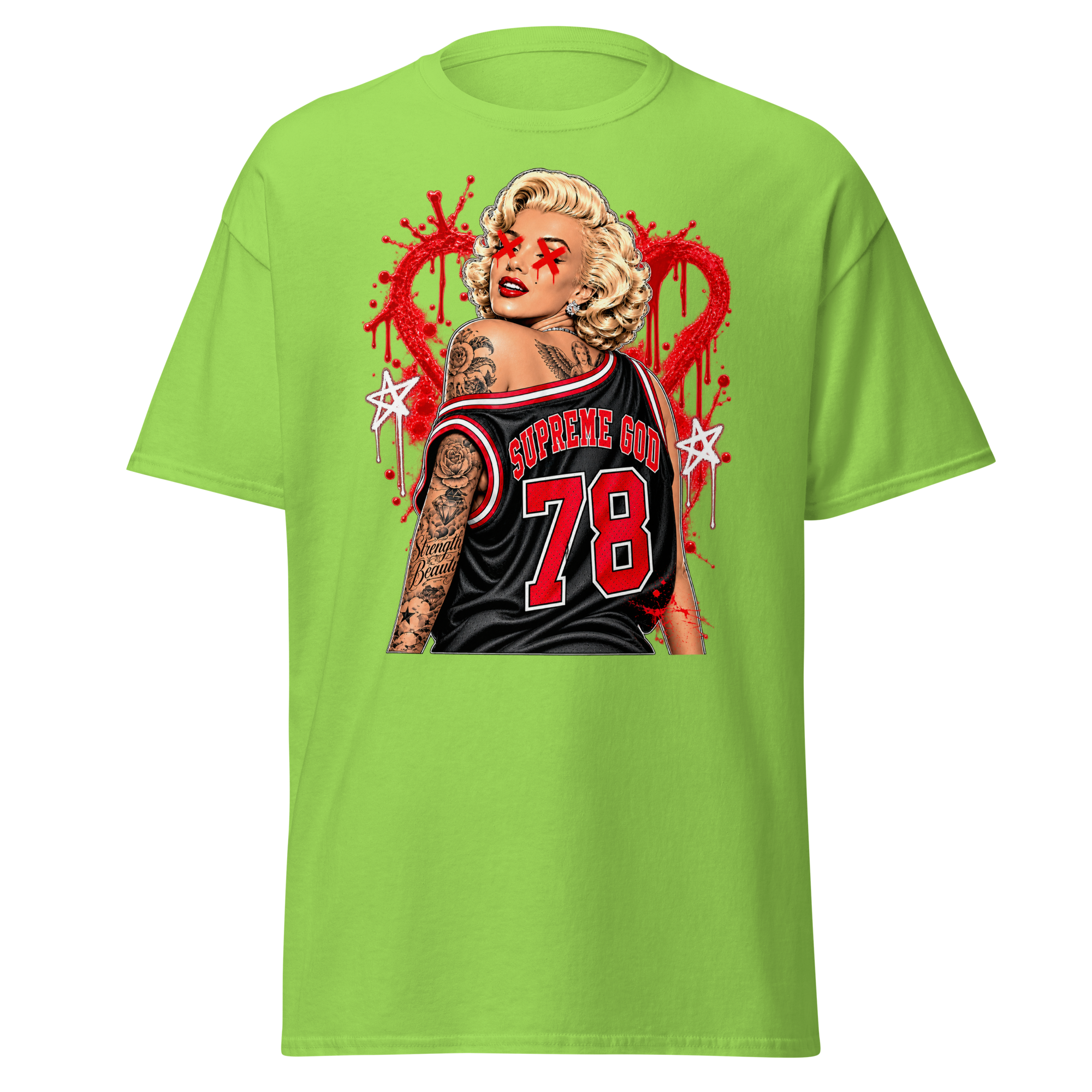 Supreme God 78 Love Scars Tee - Lime