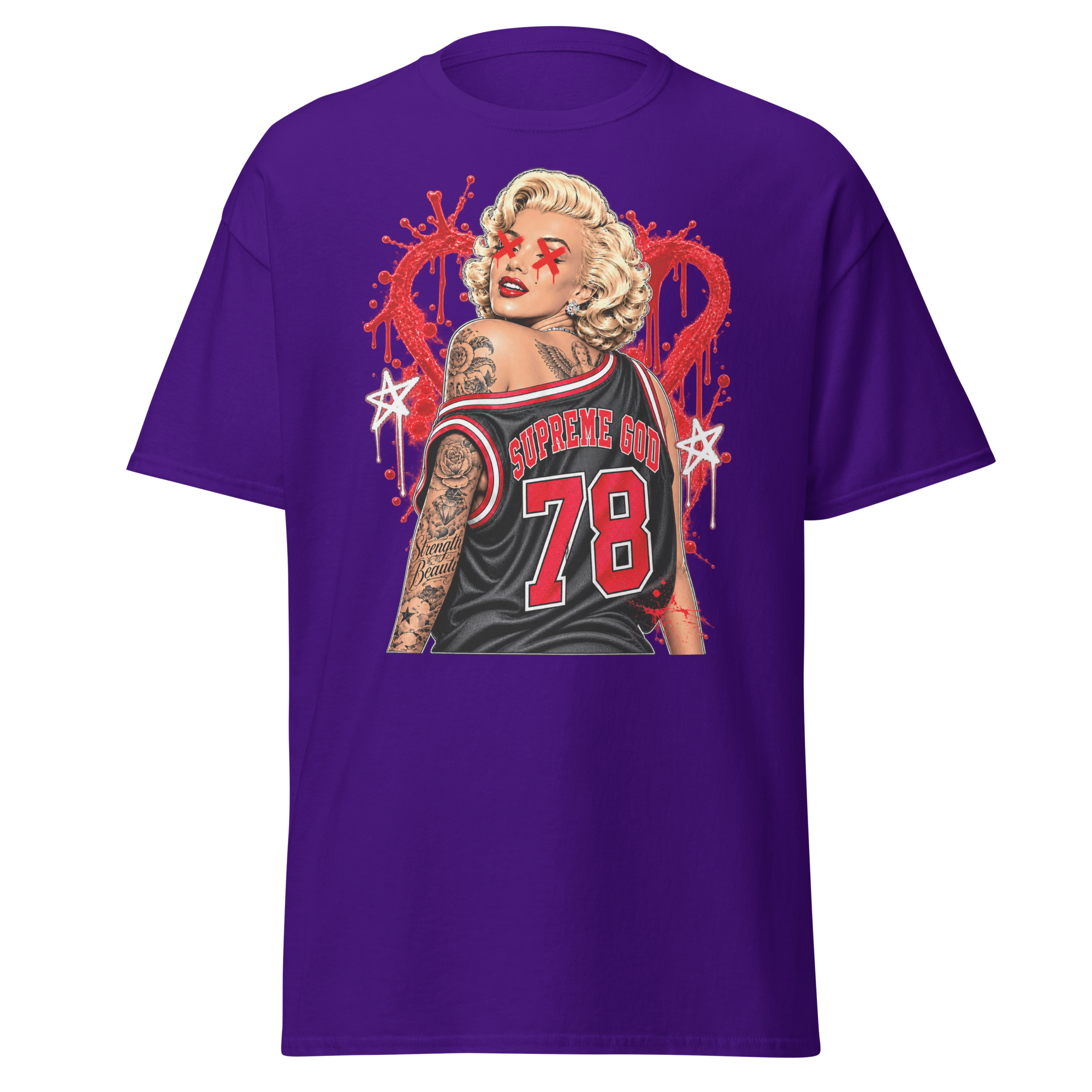 Supreme God 78 Love Scars Tee - Purple