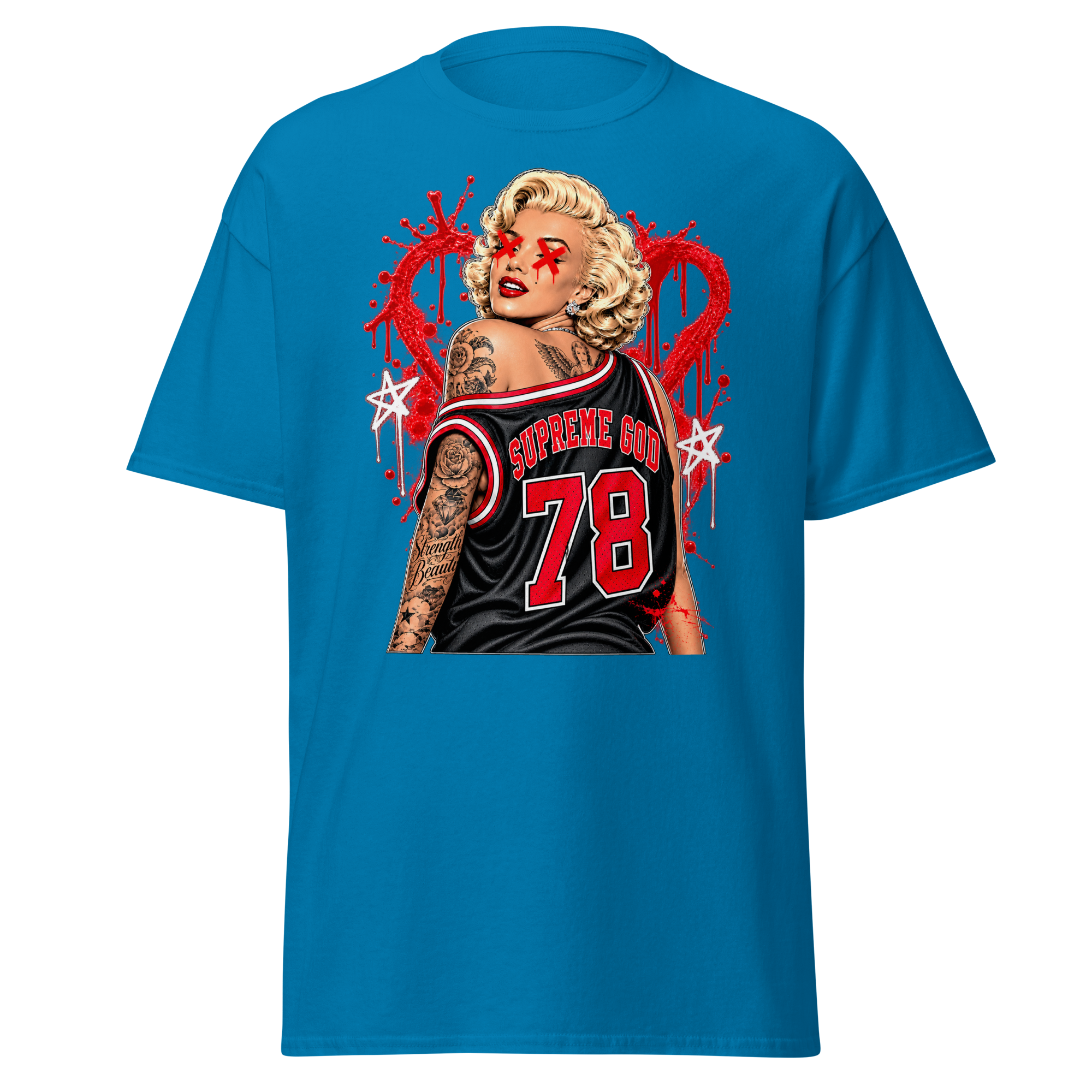 Supreme God 78 Love Scars Tee - Sapphire