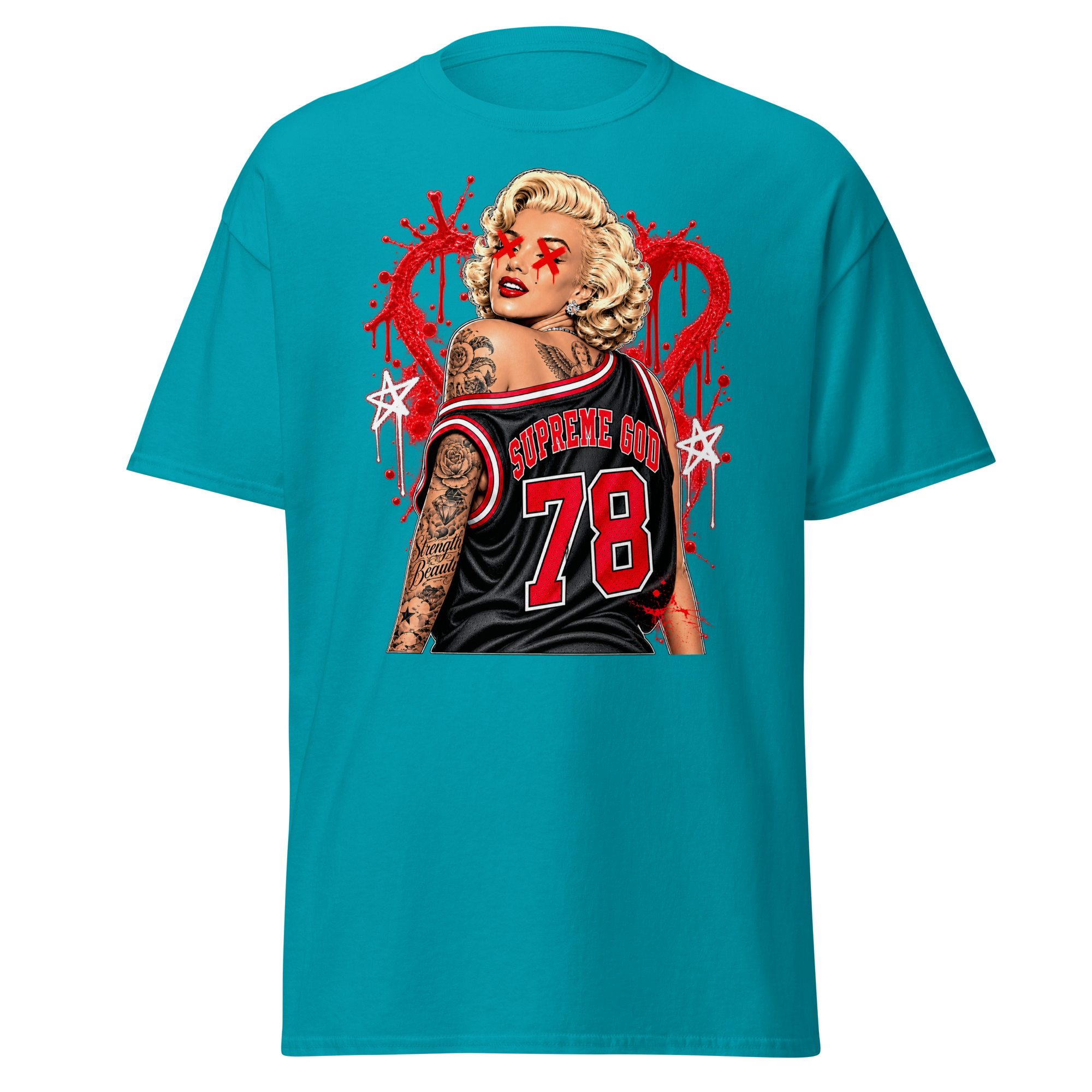 Supreme God 78 Love Scars Tee - Tropical Blue