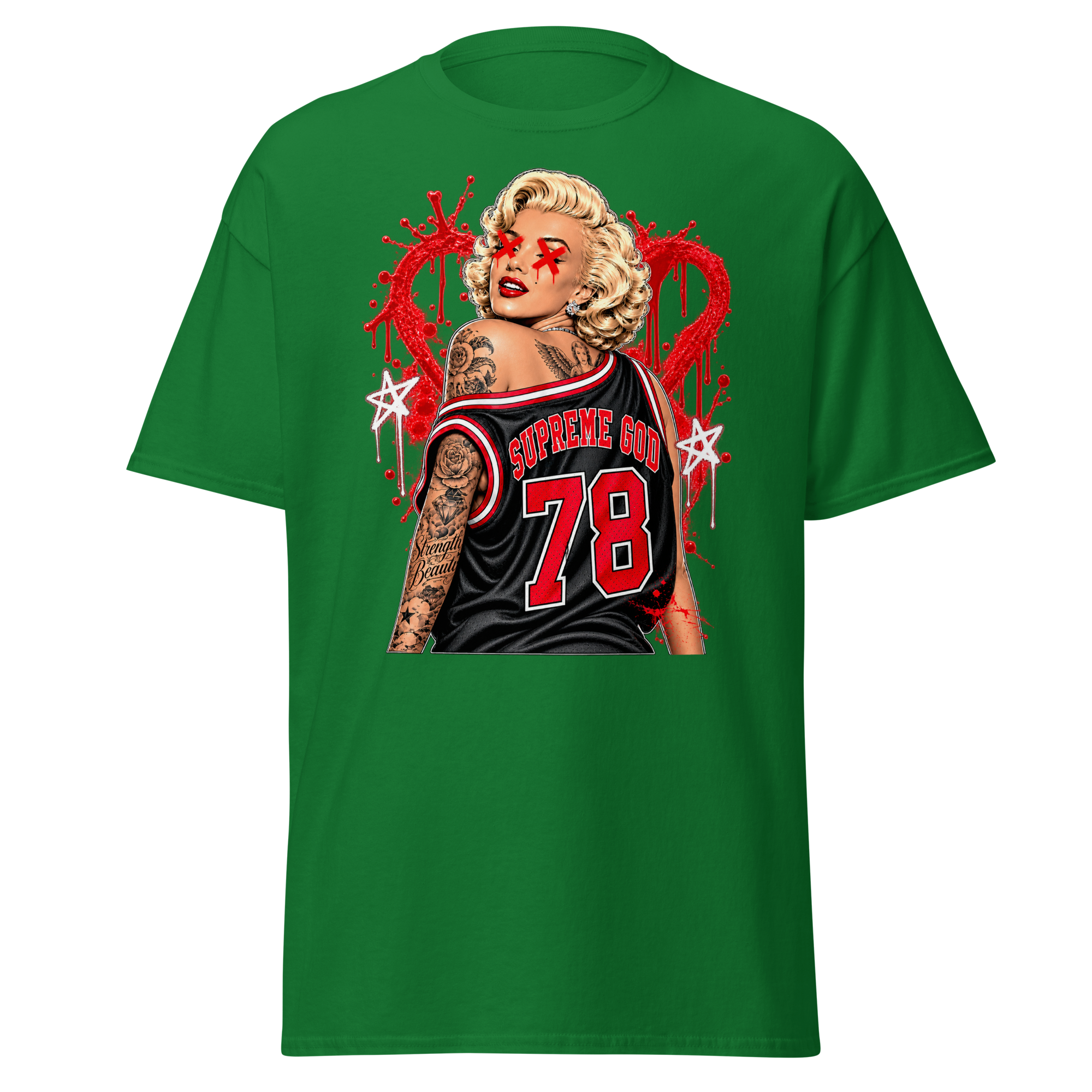 Supreme God 78 Love Scars Tee - Turf Green