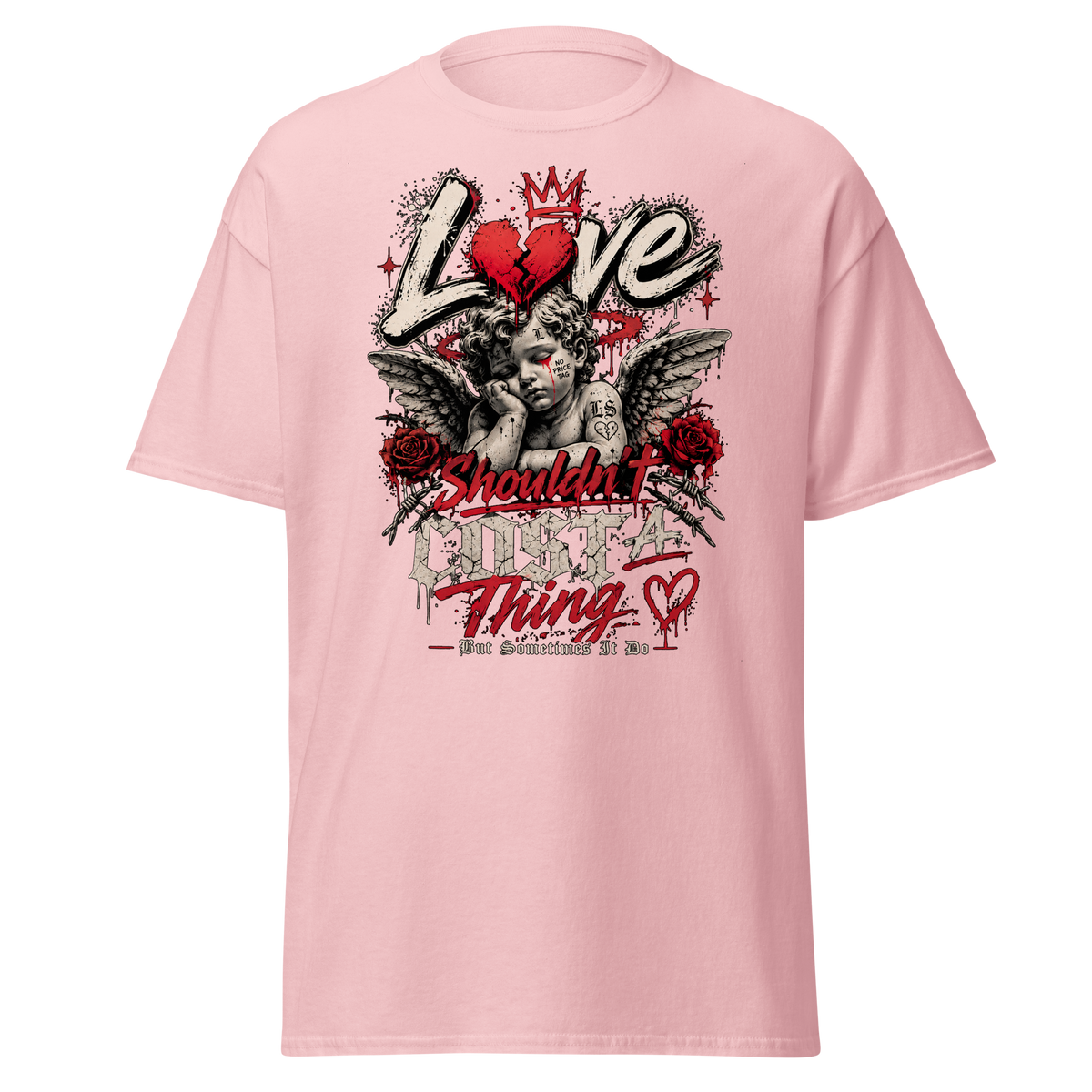 Supreme God Love Shouldn't Cost A Thing Tee - Light Pink