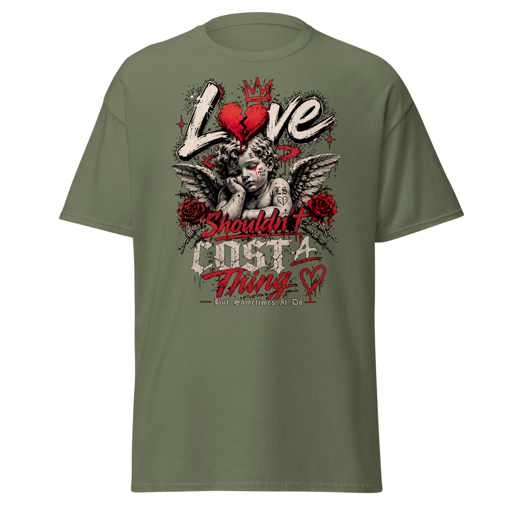 Supreme God Love Shouldn't Cost A Thing Tee - Military Green