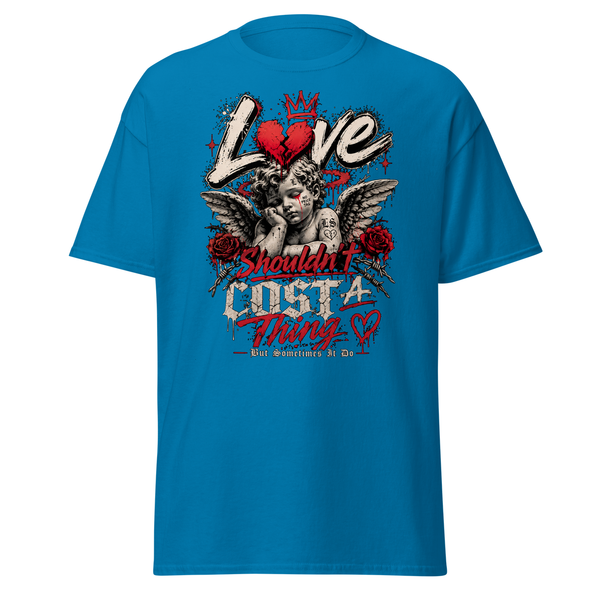 Supreme God Love Shouldn't Cost A Thing Tee - Sapphire