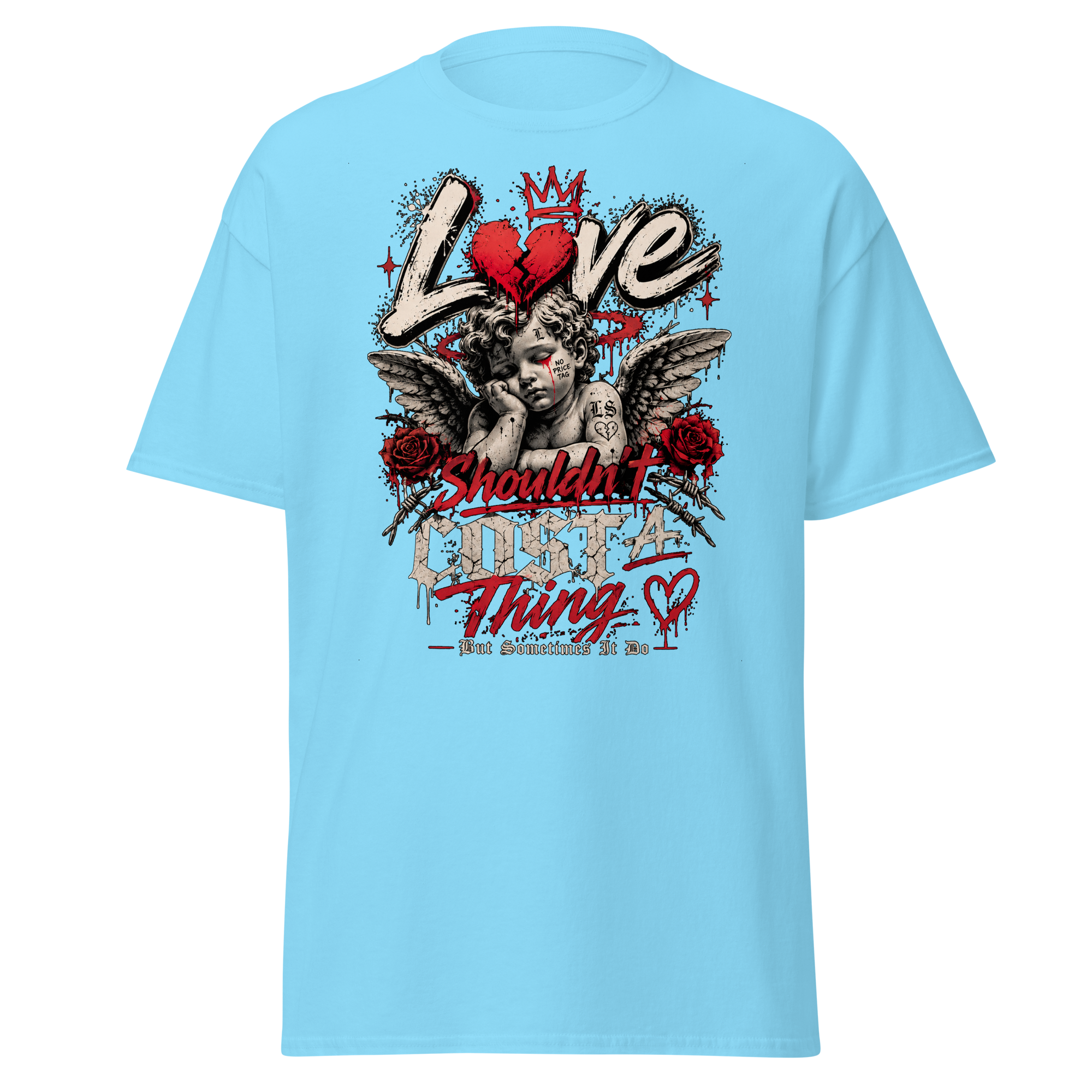 Supreme God Love Shouldn't Cost A Thing Tee - Sky