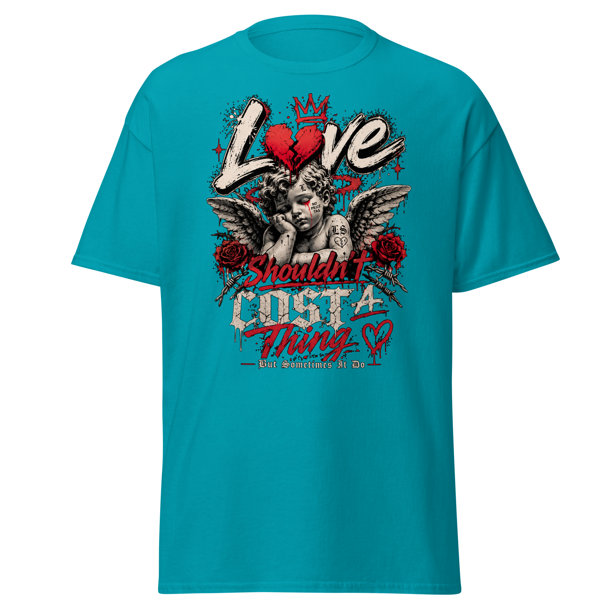 Supreme God Love Shouldn't Cost A Thing Tee - Tropical Blue