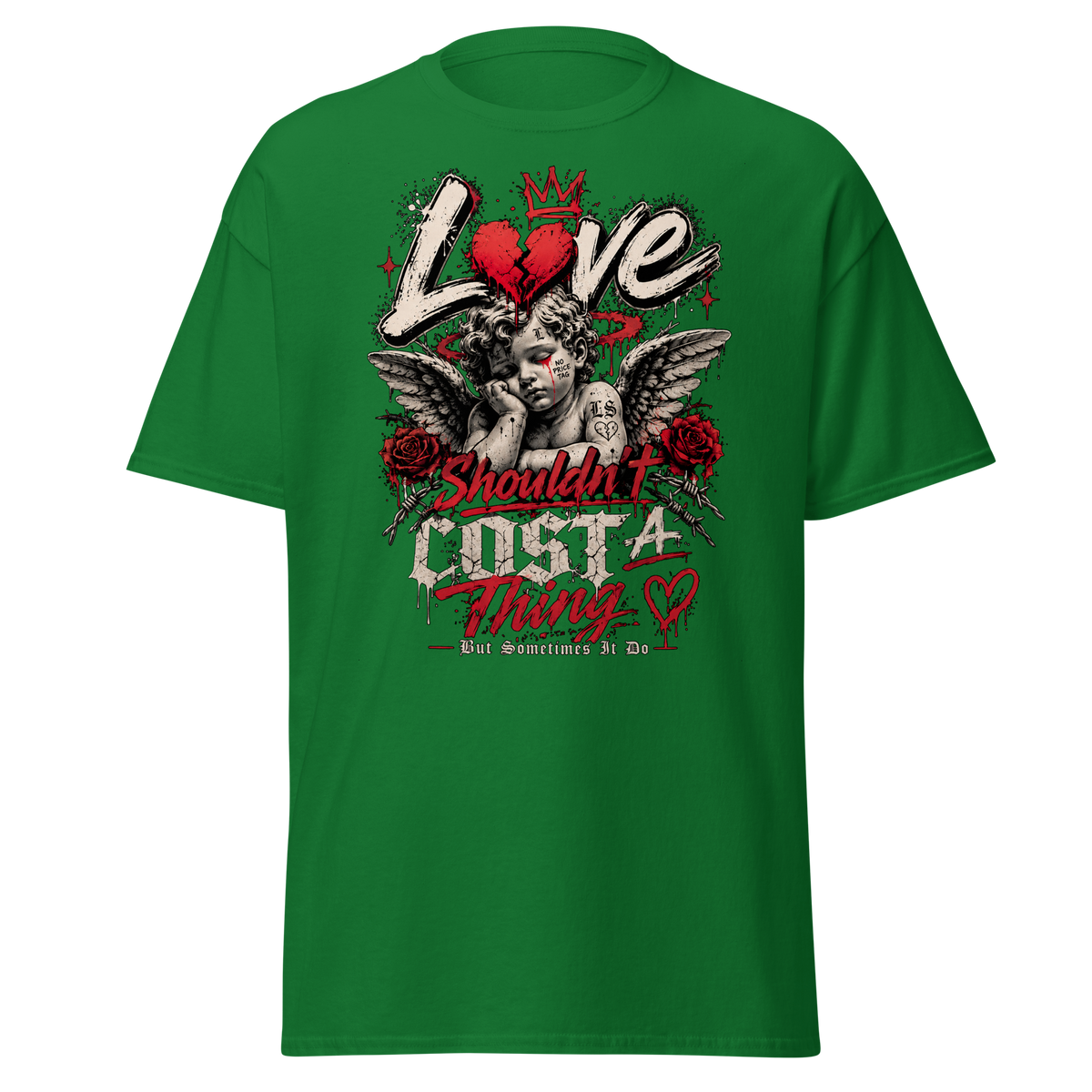 Supreme God Love Shouldn't Cost A Thing Tee - Turf Green