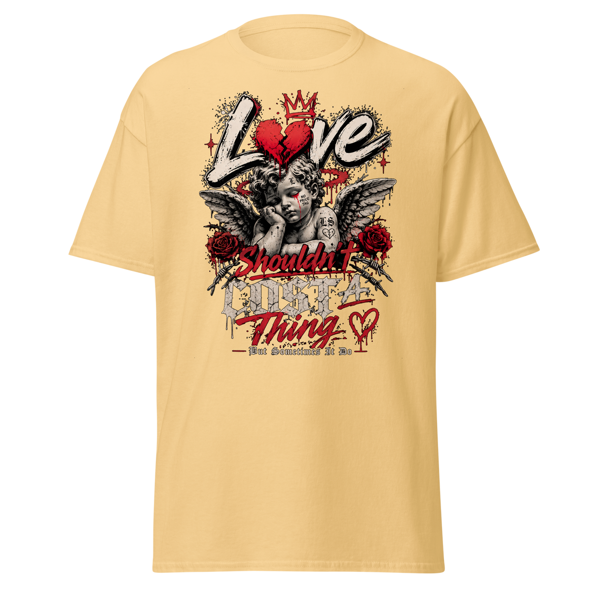 Supreme God Love Shouldn't Cost A Thing Tee - Yellow Haze