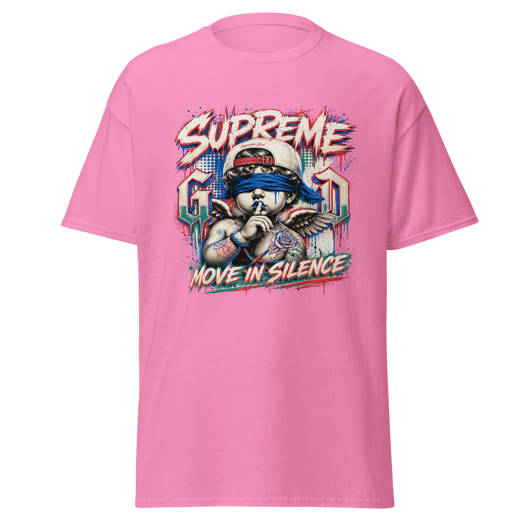 Supreme God Move In Silence graphic T-shirt - azalea