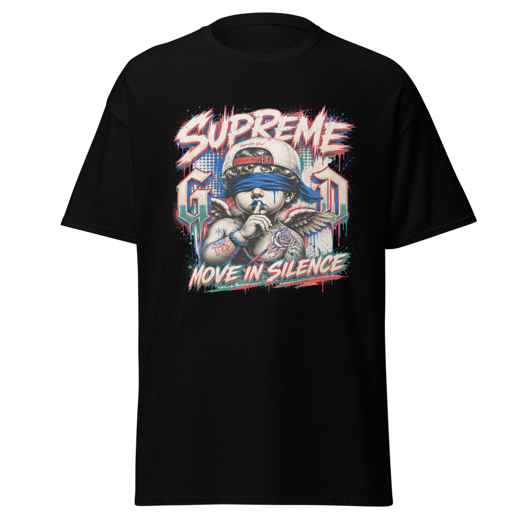 Supreme God Move In Silence graphic T-shirt - black