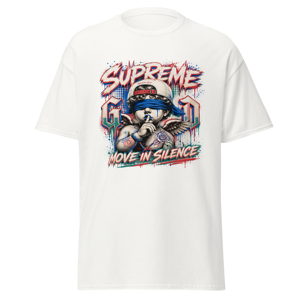 Supreme God Move In Silence graphic T-shirt - white