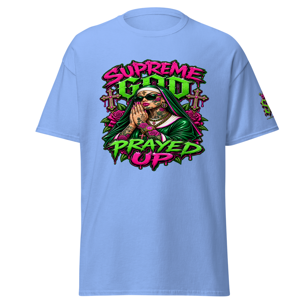 Supreme God Prayed Up - Carolina Blue