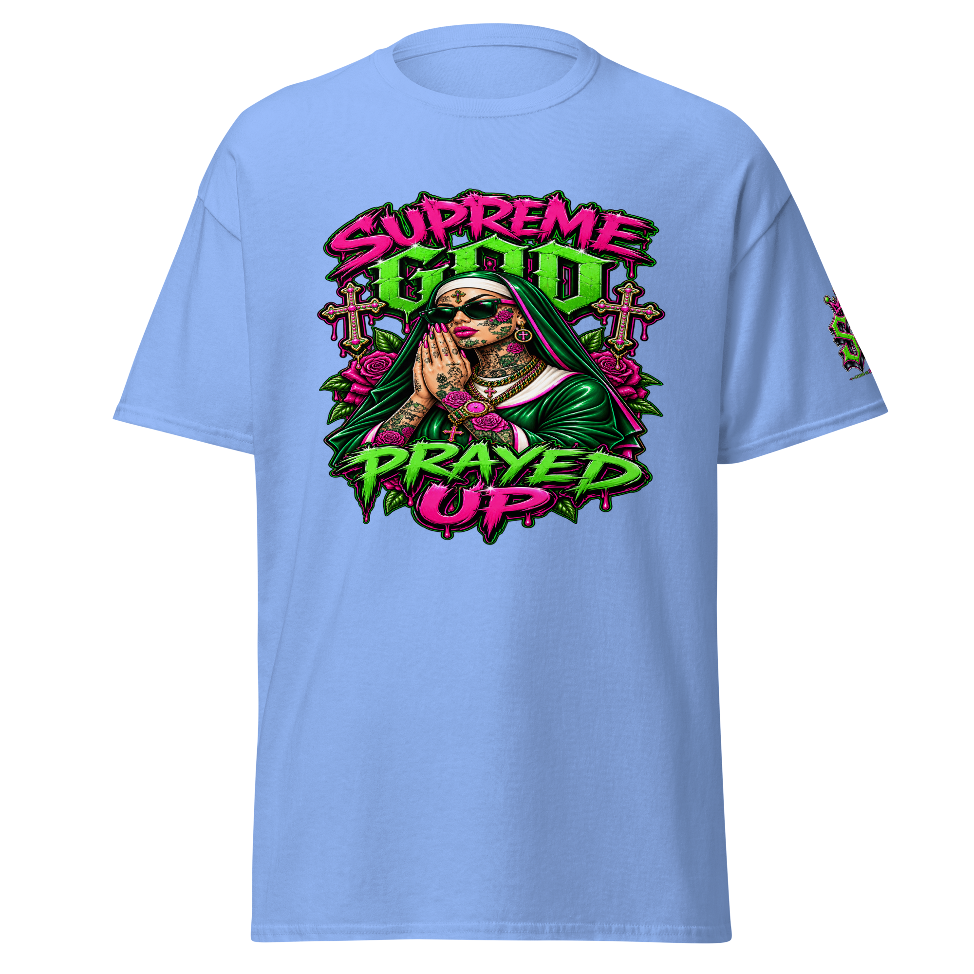 Supreme God Prayed Up - Carolina Blue