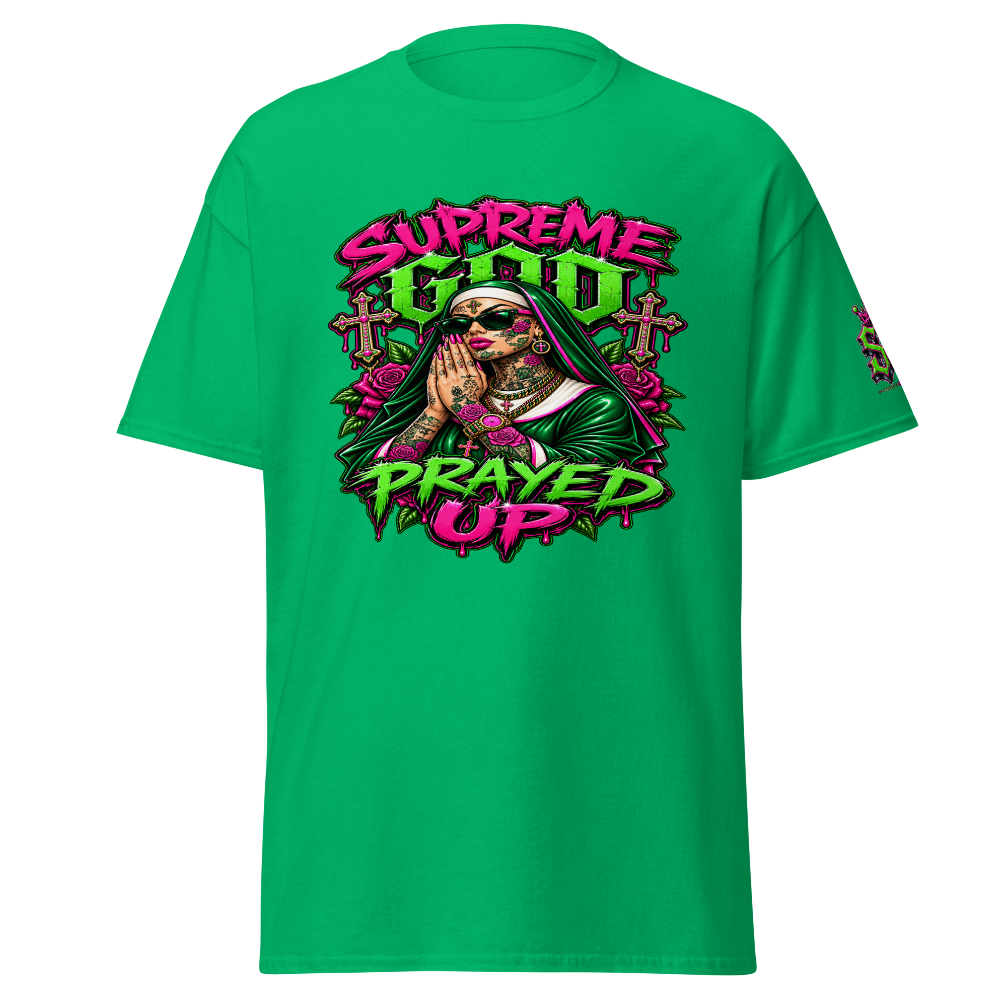 Supreme God Prayed Up - Irish Green